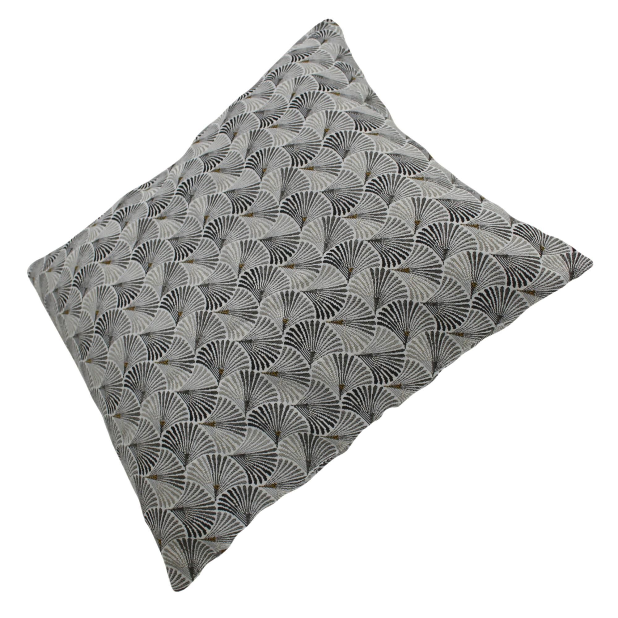 Kissenbezug Pfau - 40x40 cm - Silber