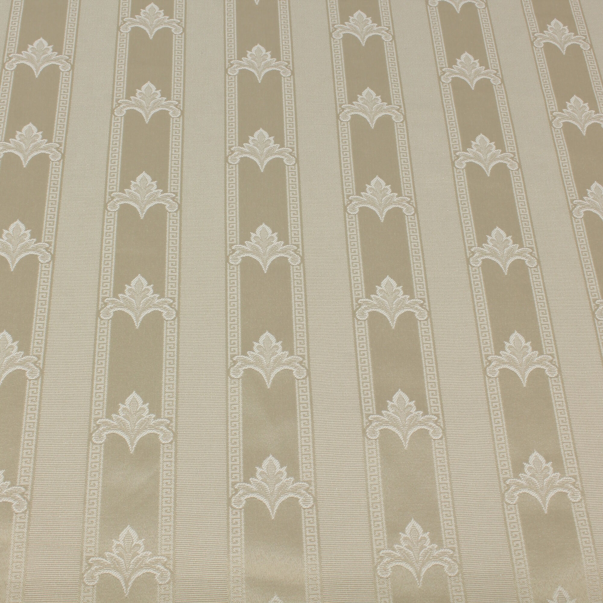Polsterstoff Meterware Imperio Barock Jacquard Beige