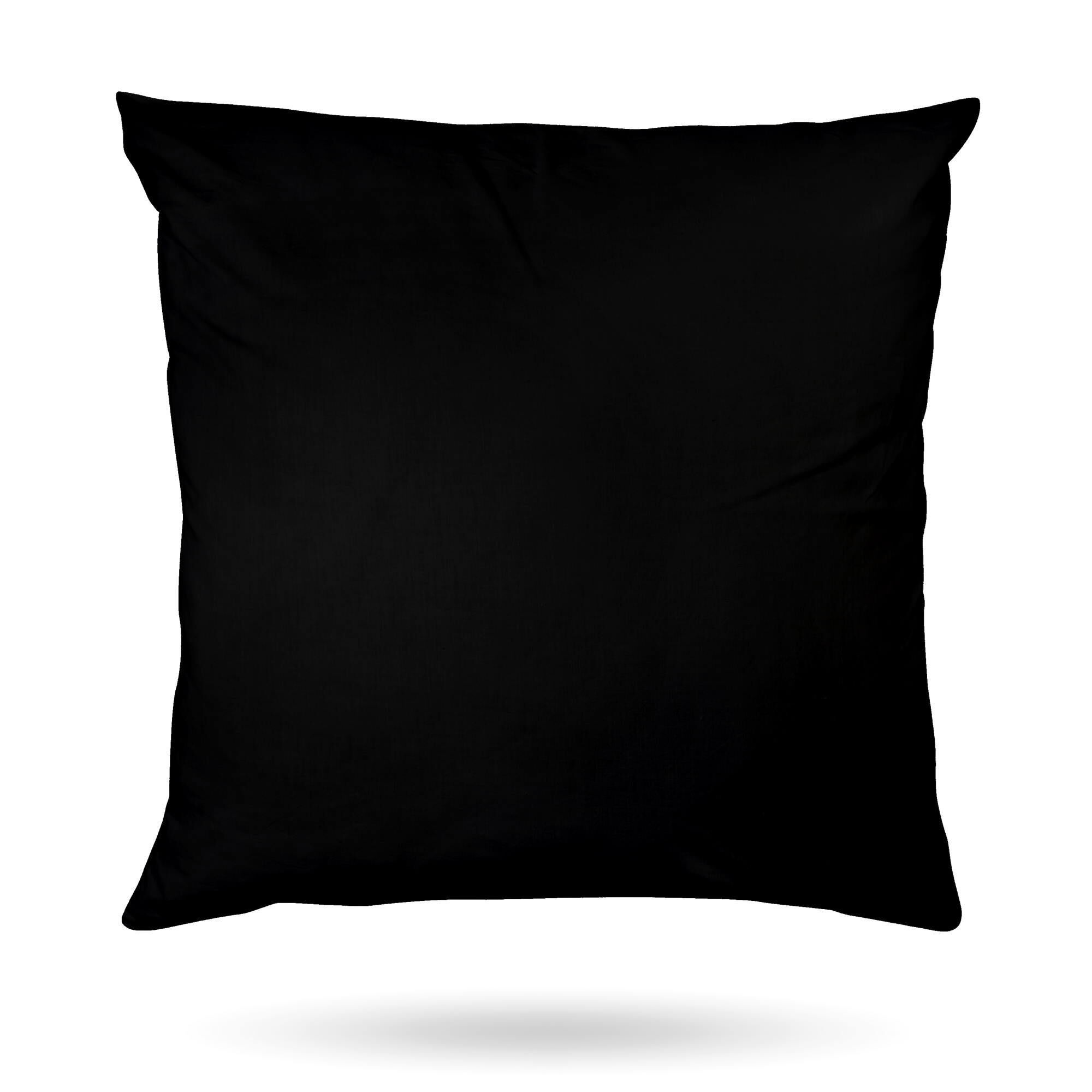 Kissenbezug Jersey-Schwarz-30x30 cm