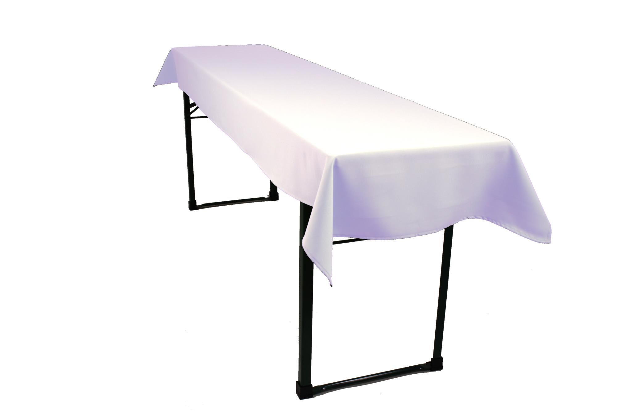 BT Tischdecke Schwer entflammbar-80x250-Weiß