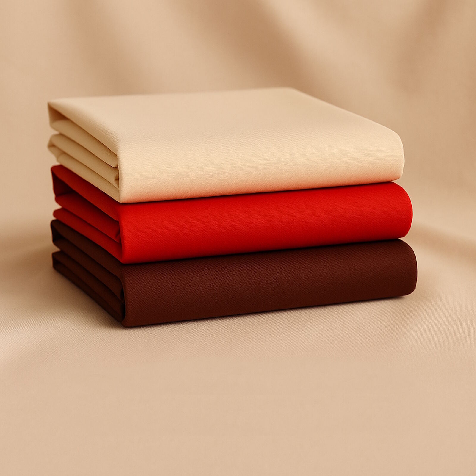 Stoffpaket Geborgenheit Beige Rot Braun 3m