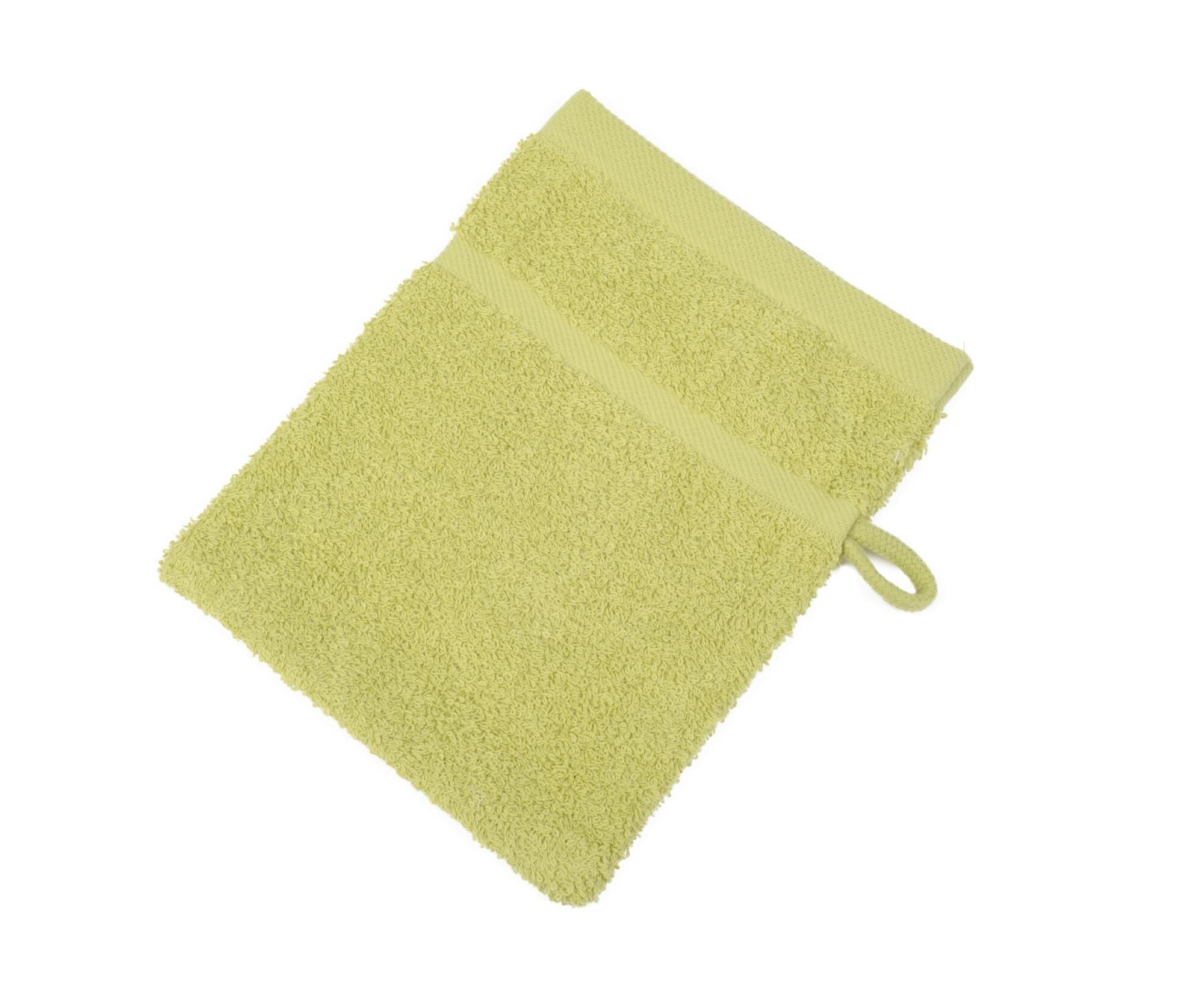Gözze Waschhandschuh Sylt 15x20 cm einfarbig-82-limone