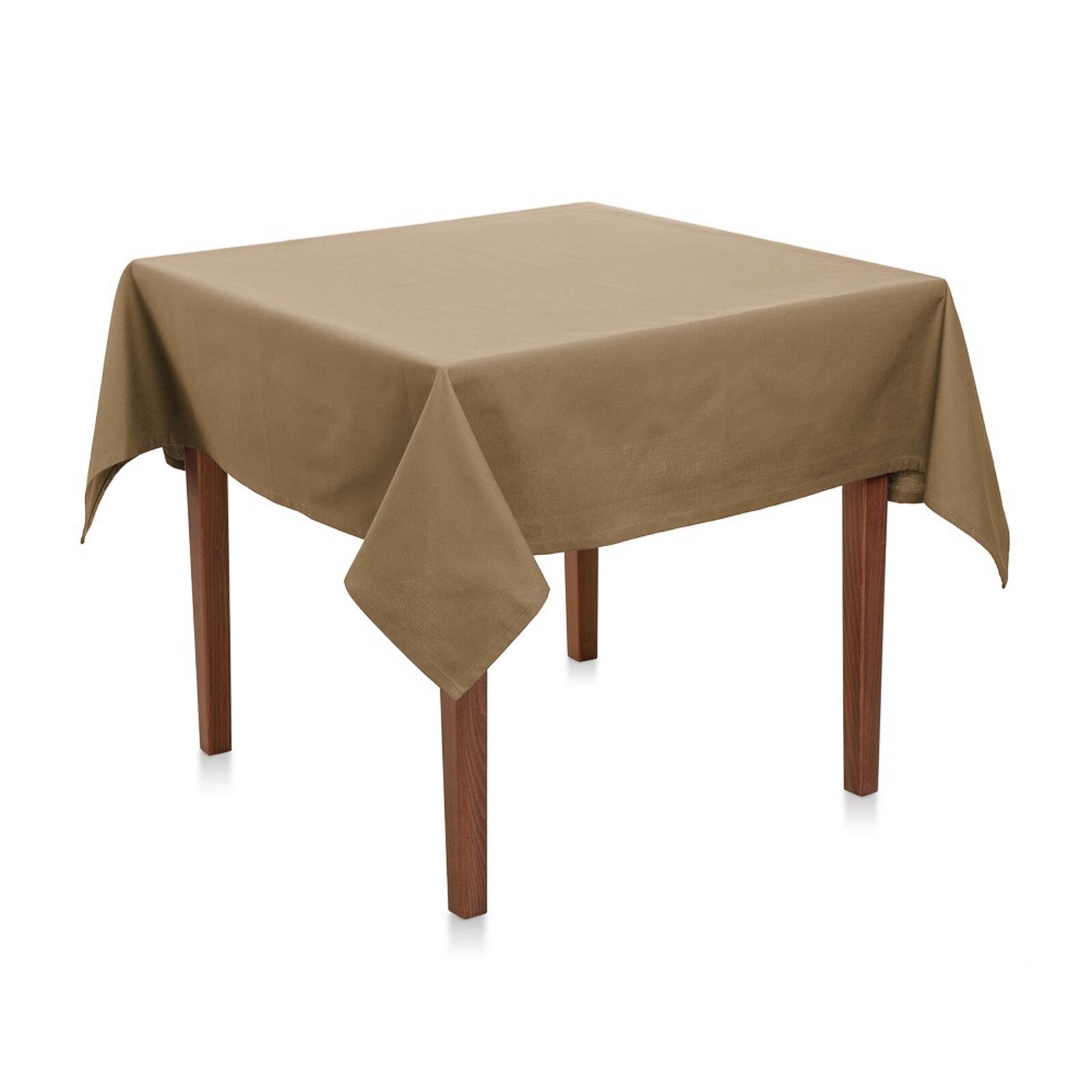 Bügelfreie Tischdecke Camel 80x80 cm