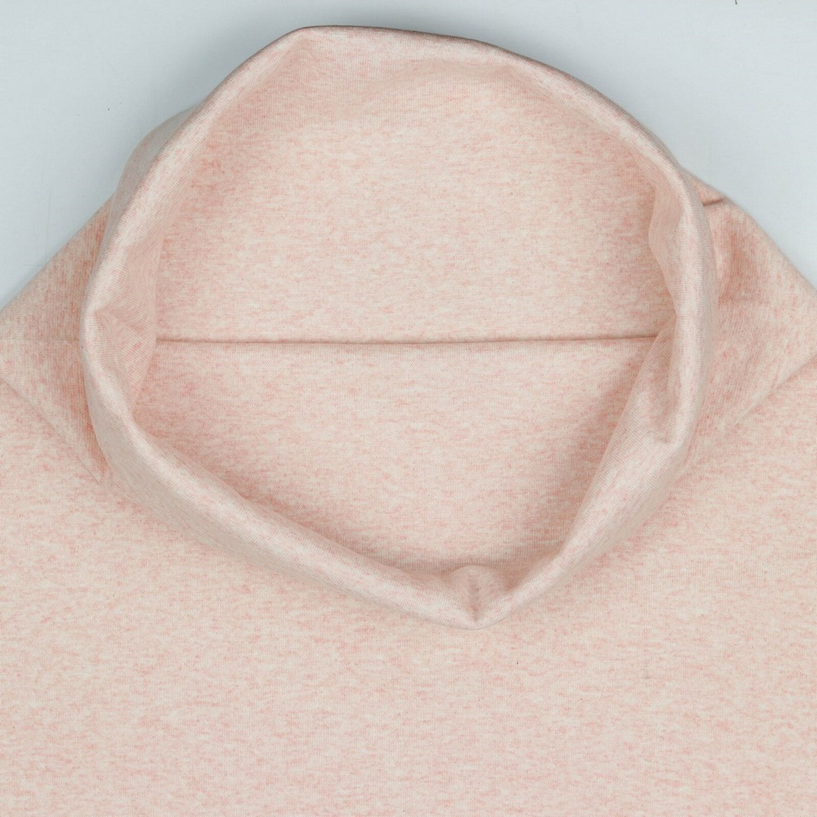 Bündchenstoff Meterware Uni Rose Melange