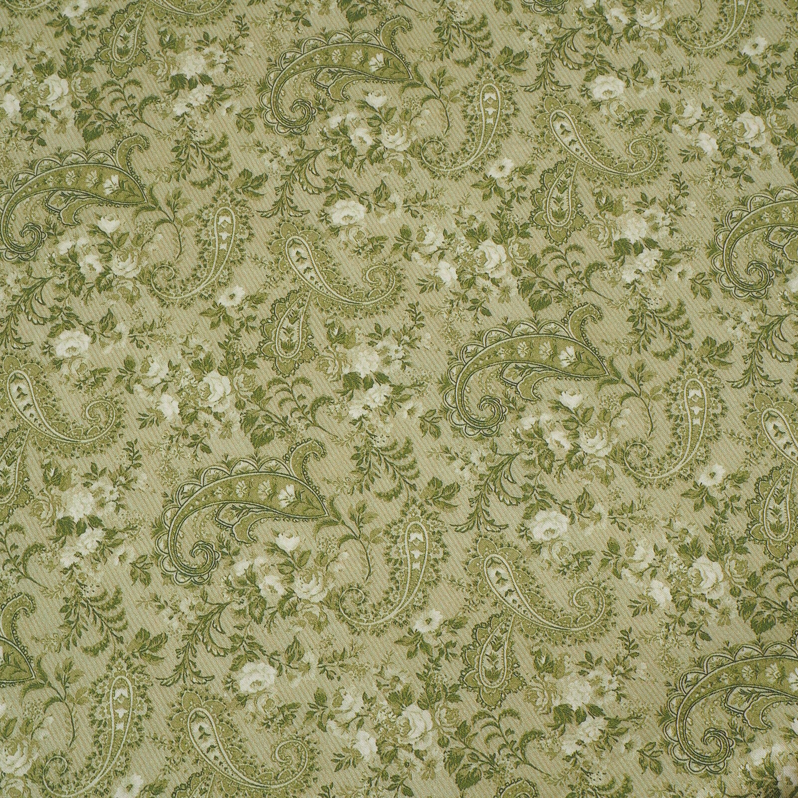 Dirndlstoff Blumen Paisley Grün Tracht