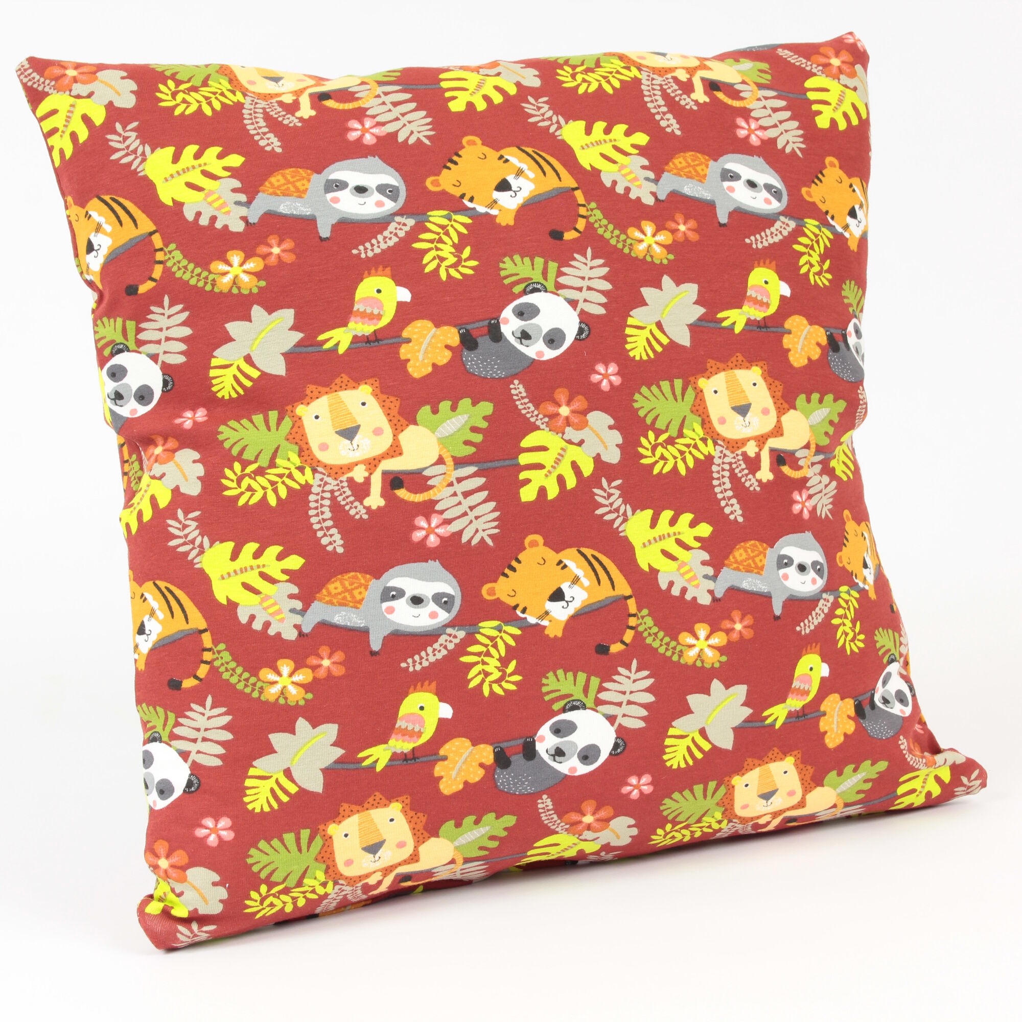 Jersey Kissenbezug 40x40 Löwe Panda Terra