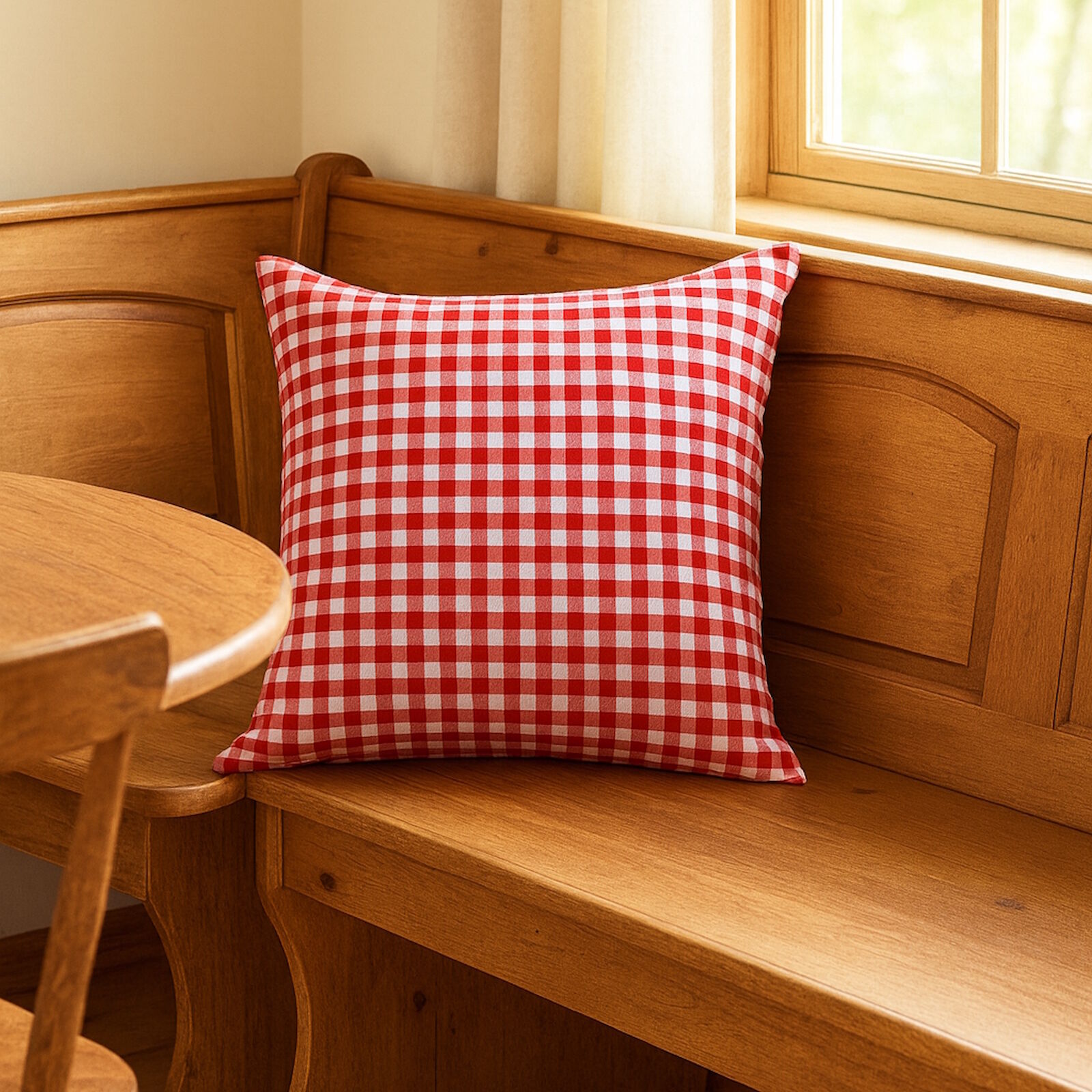 Kissenbezug Karo 1x1 cm Rot