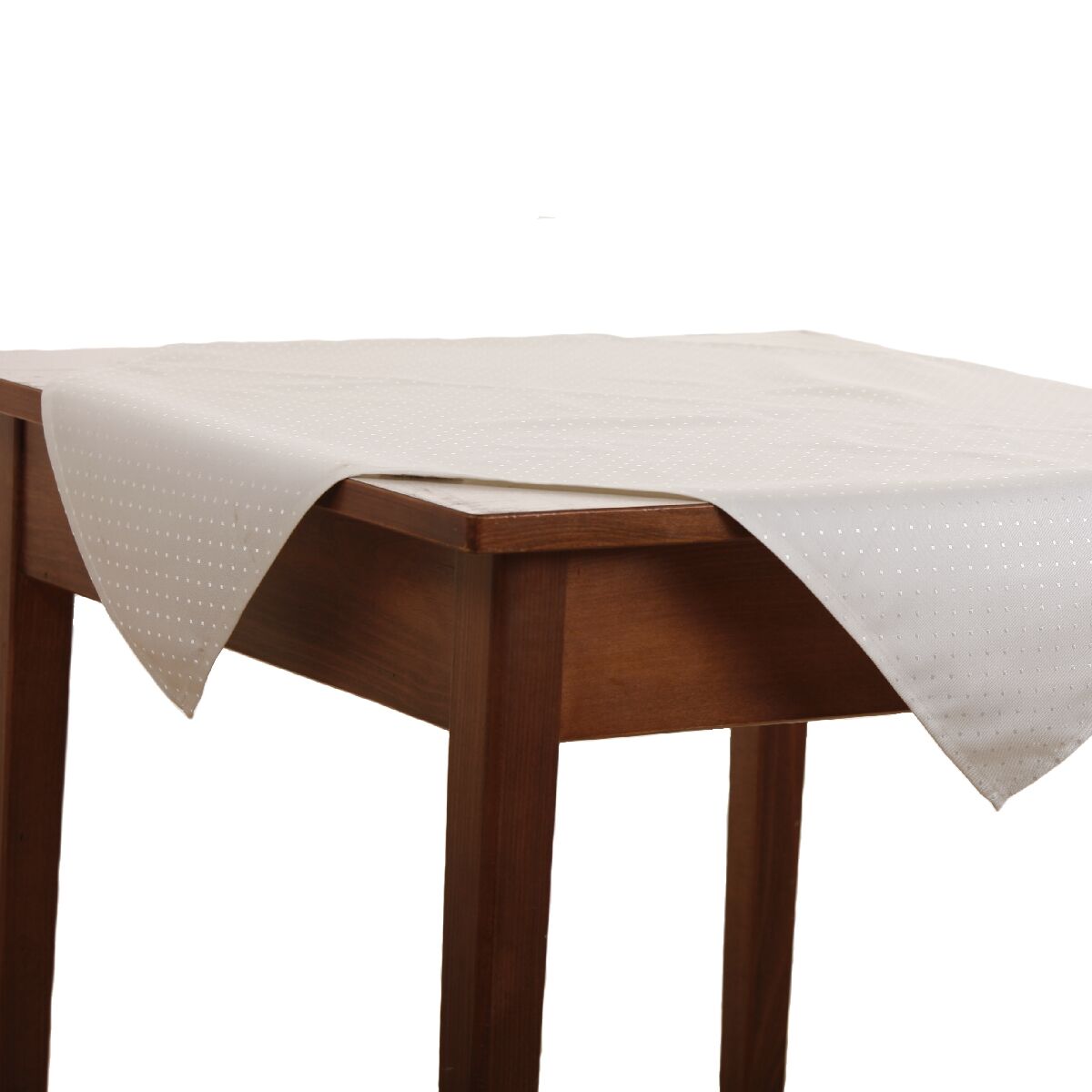 Tischdecke Punkte Silber