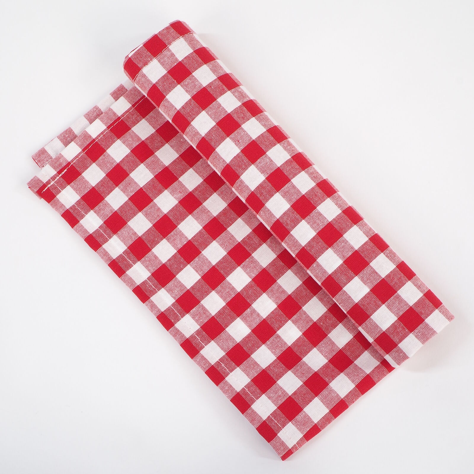 Serviette Kariert Rot