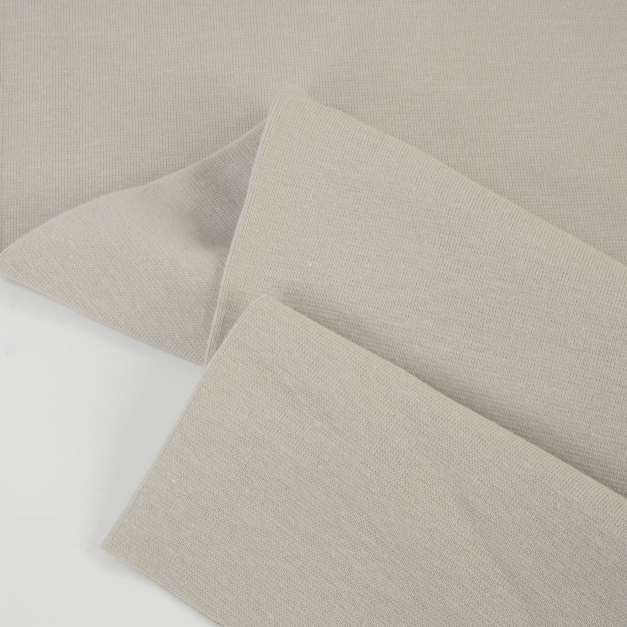 Bündchenstoff Uni Beige