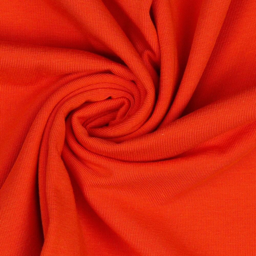 Stoff Meterware Orange Jersey