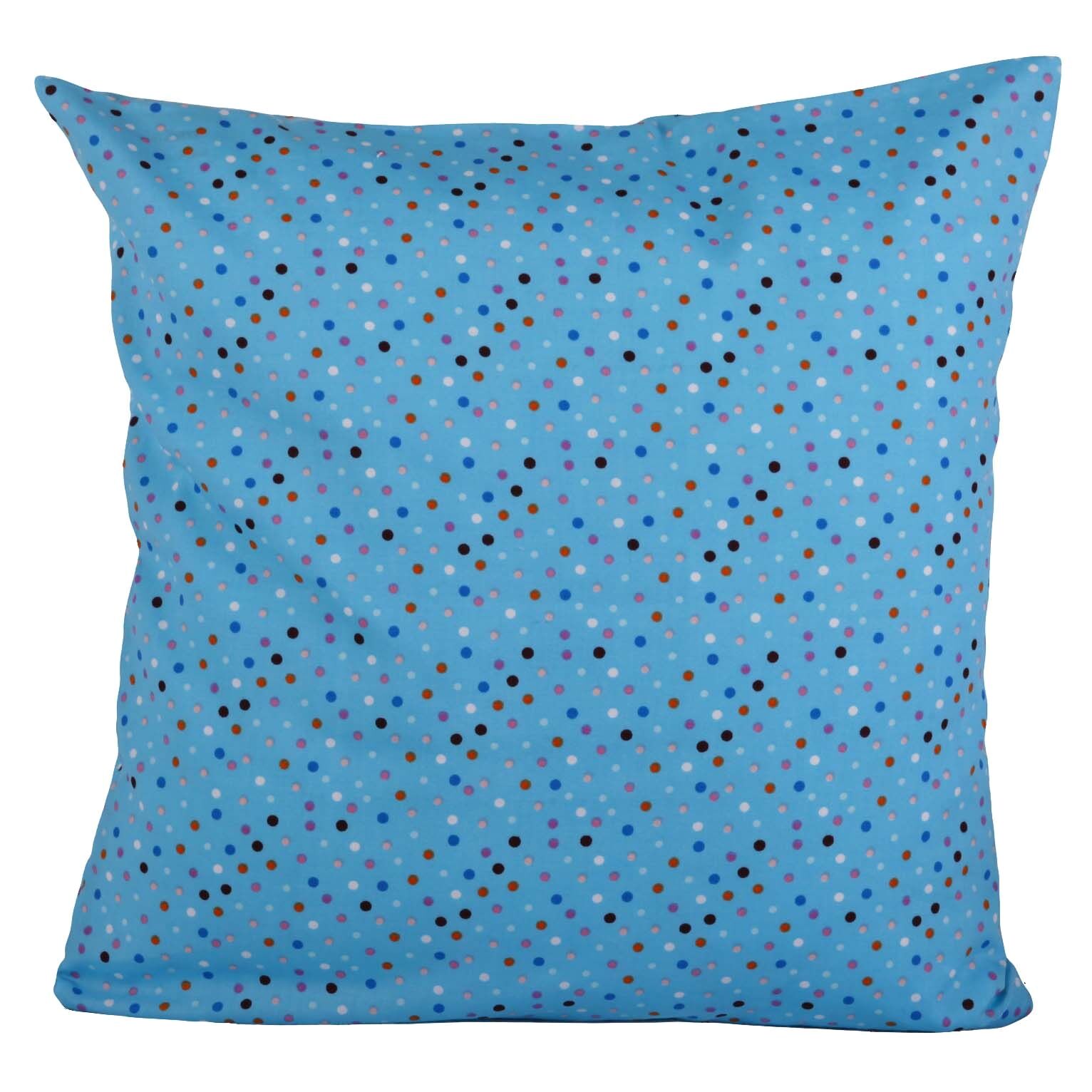 Kissenbezug 40x40 cm Bunte Punkte Blau