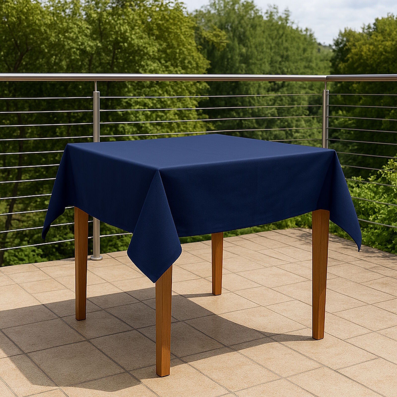 Tischdecke Teflon Beschichtet - 80x80 - Marine