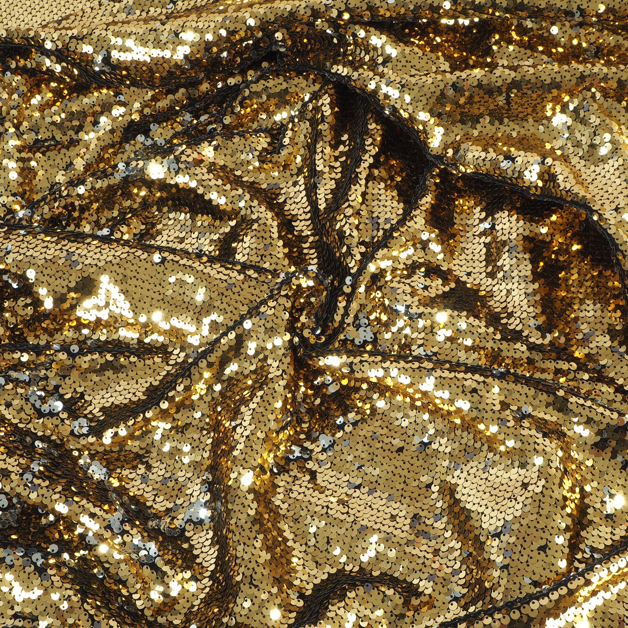 Pailetten Stoff Gold