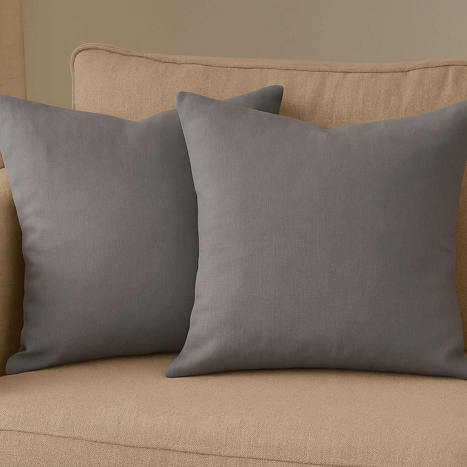 Kissenbezug 40x80 Cm Weiß – Baumwolle Linon Mit Reißverschluss, Für Sofa & Bett