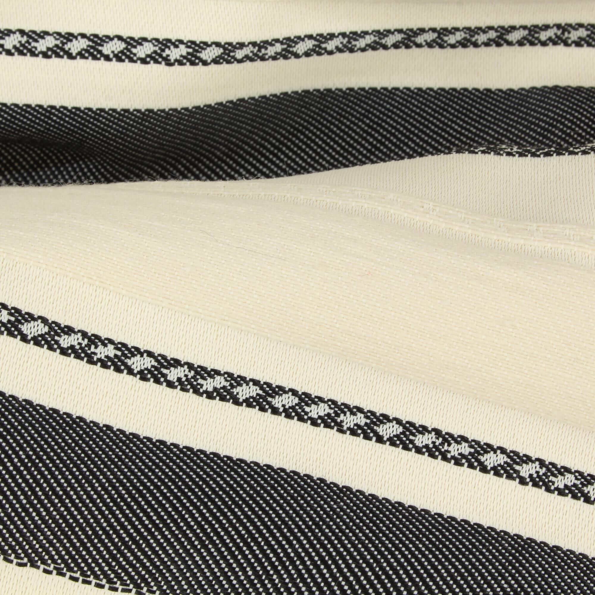 Stoff Meterware Streifen Oleo Beige Schwarz
