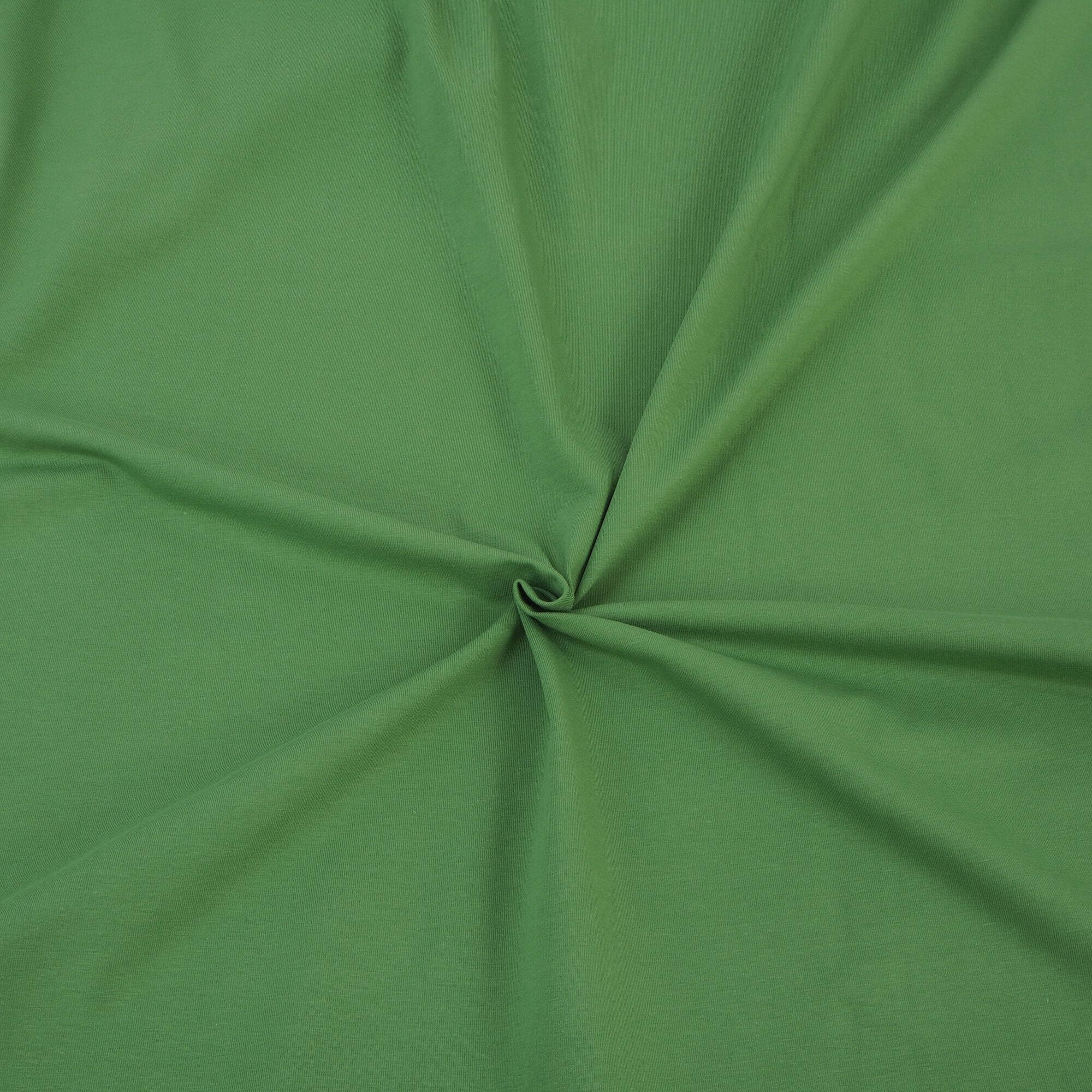 Stoff Meterware Uni Moosgrün Jersey