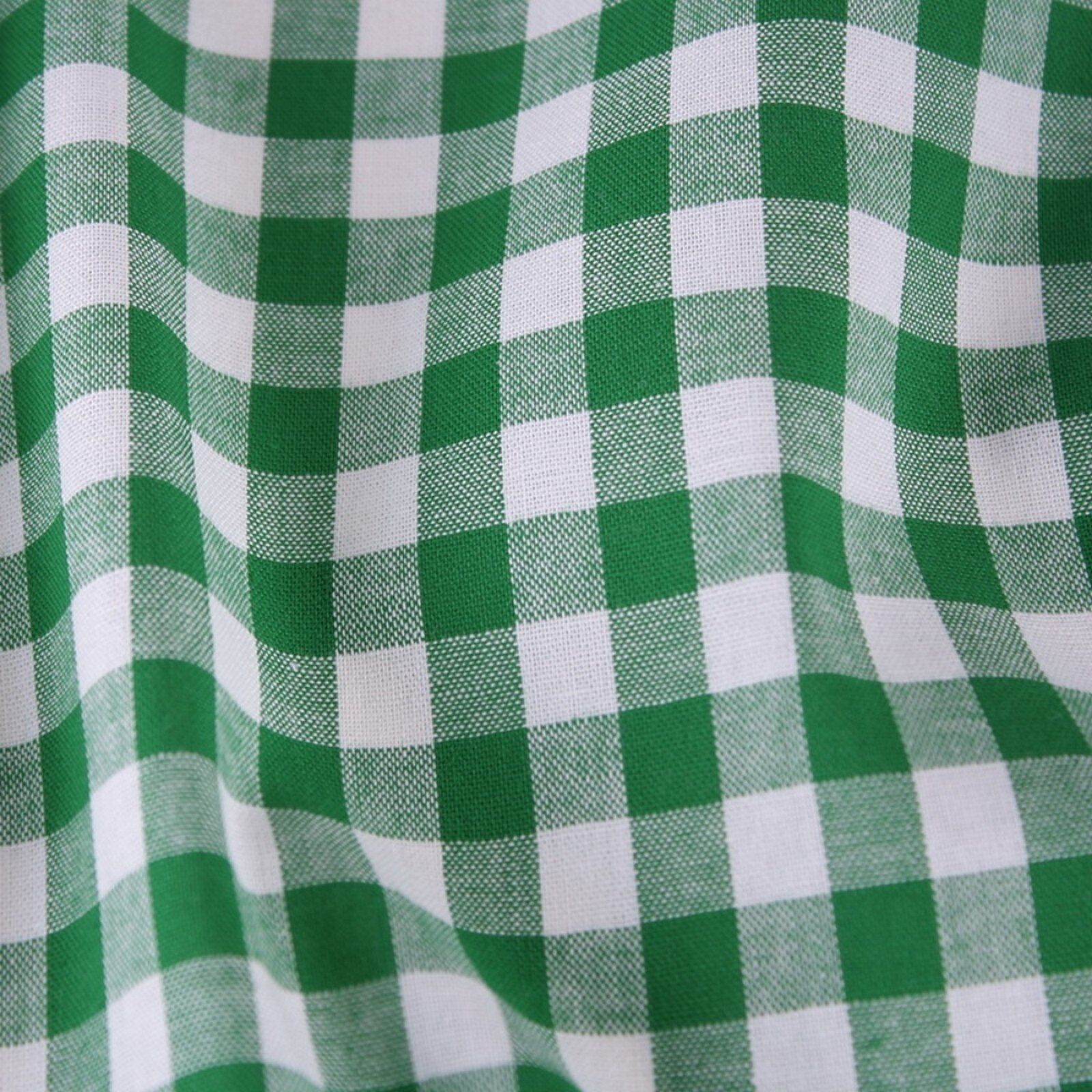 Stoff Meterware Karo 1x1 cm Grün