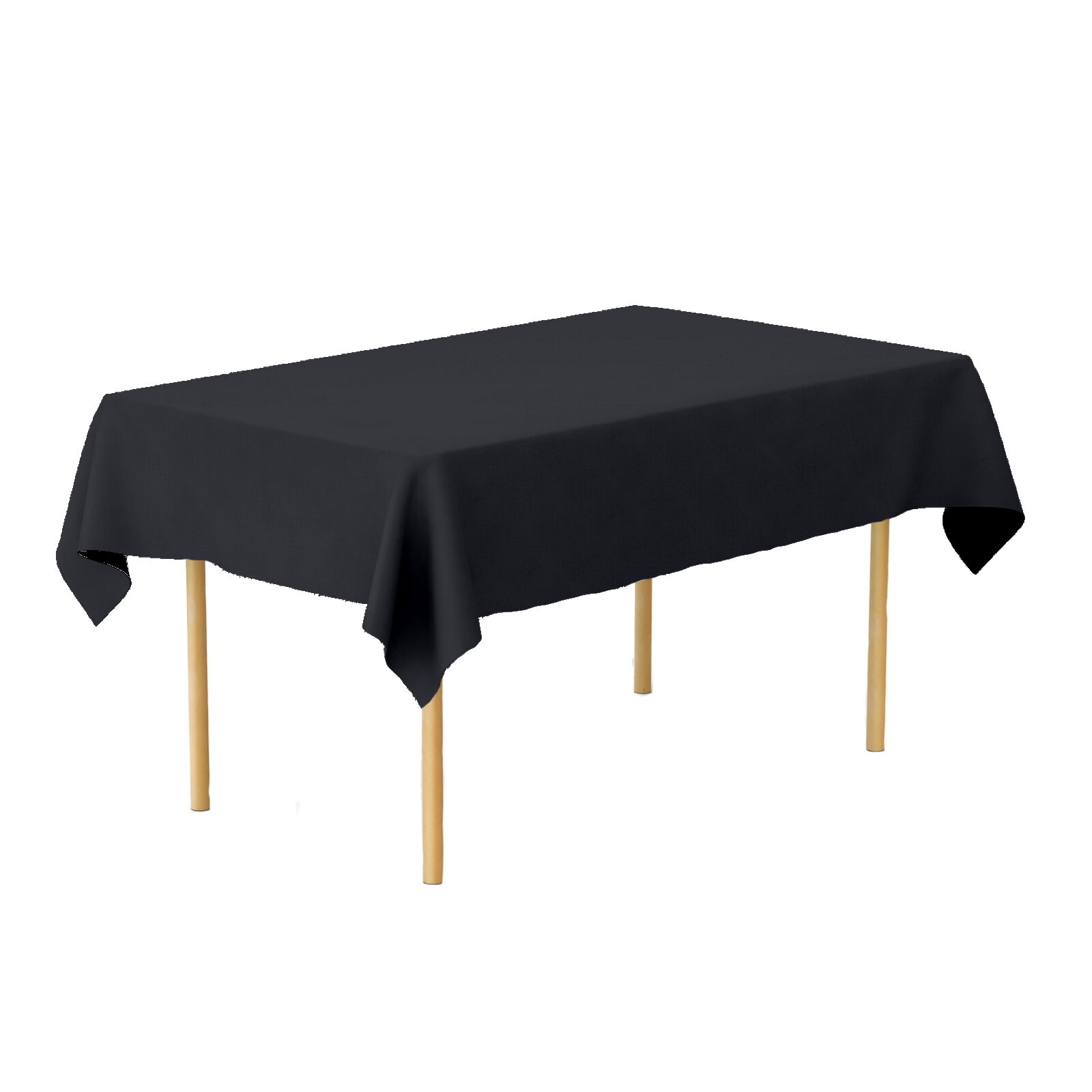 Tischdecke Uni Leinen-80x80-Anthrazit