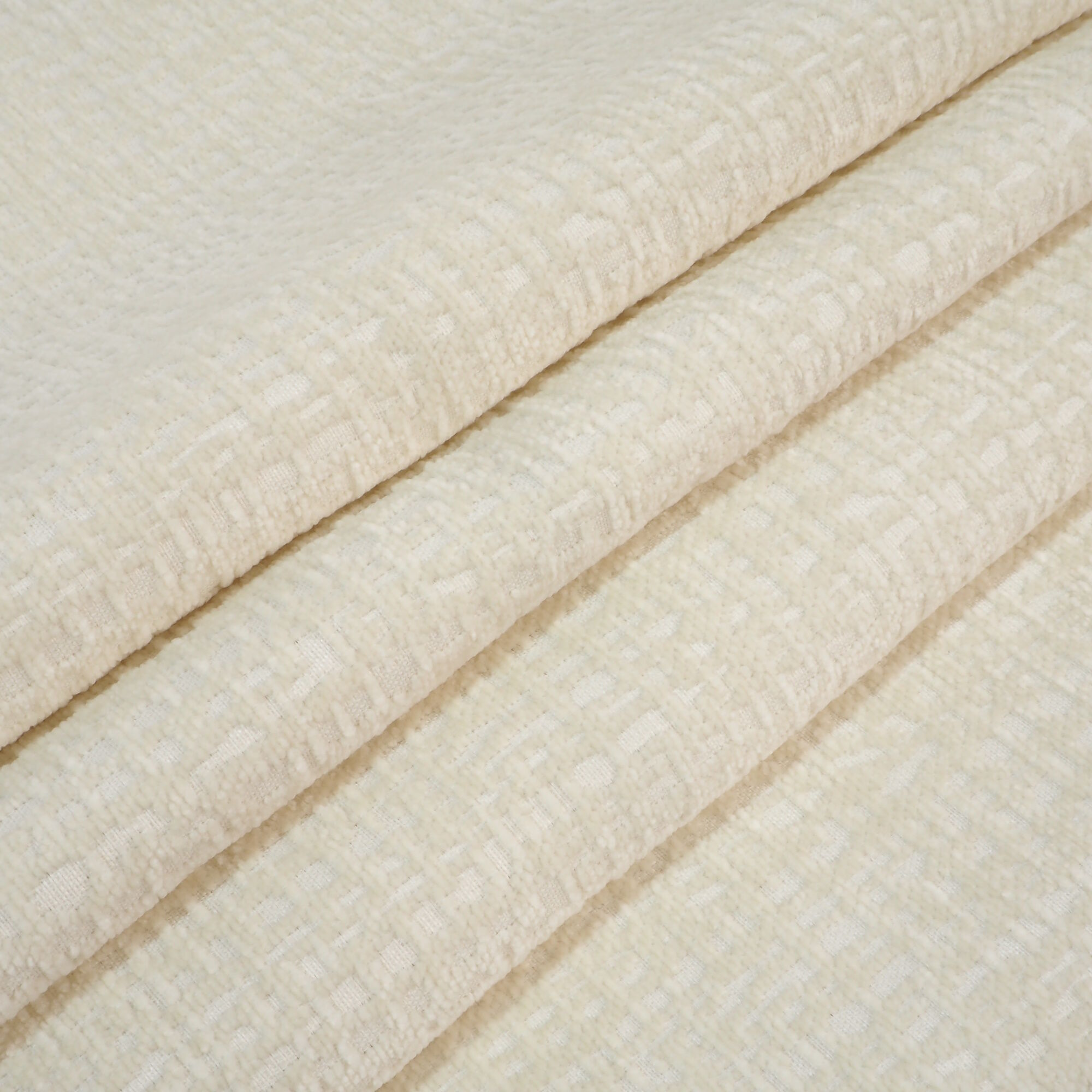 Stoff Meterware Florent Beige Möbelbezugsstoff