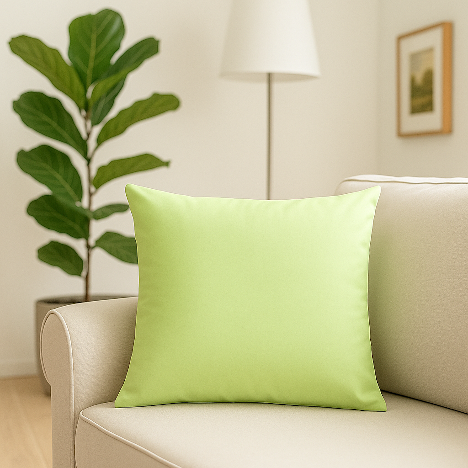 Damast Kissenbezug 30x30 cm Hellgrün