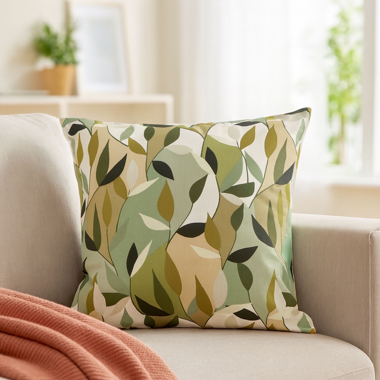 Kissenbezug Blätter Tarnmuster Baumwolle