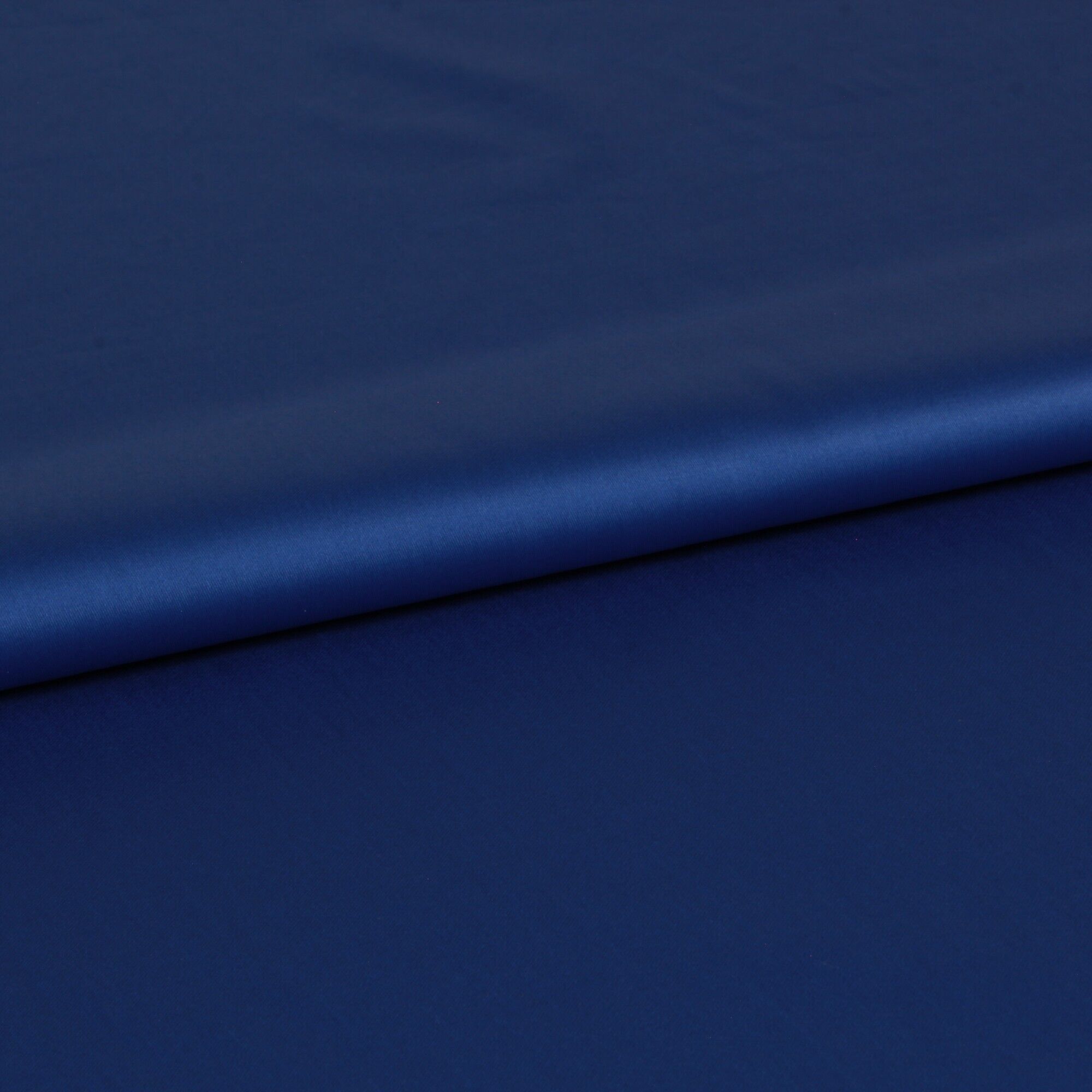 Stoff Meterware Kobalt Blau Mako Satin 160 cm