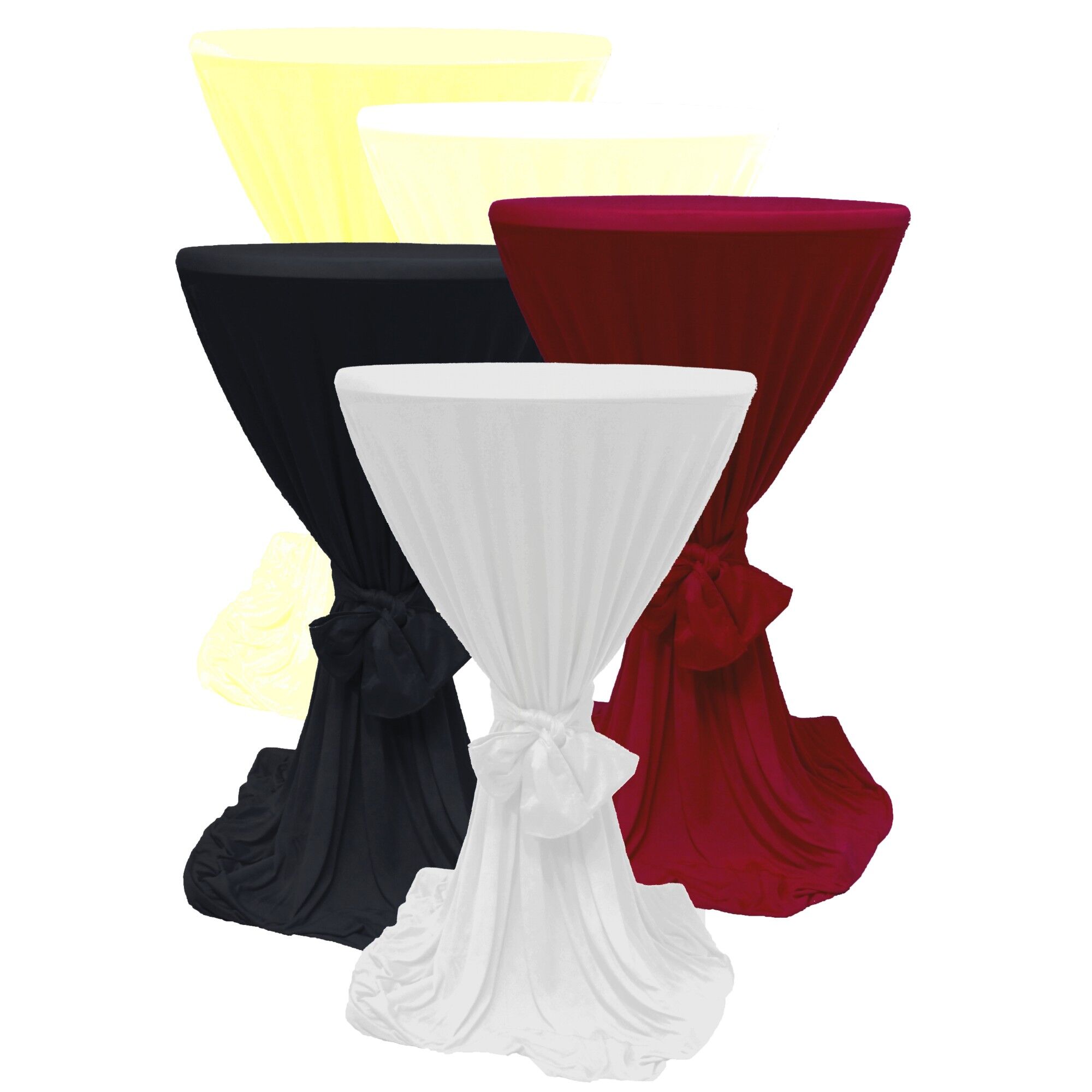 Stehtischhusse Jersey mit Schleife