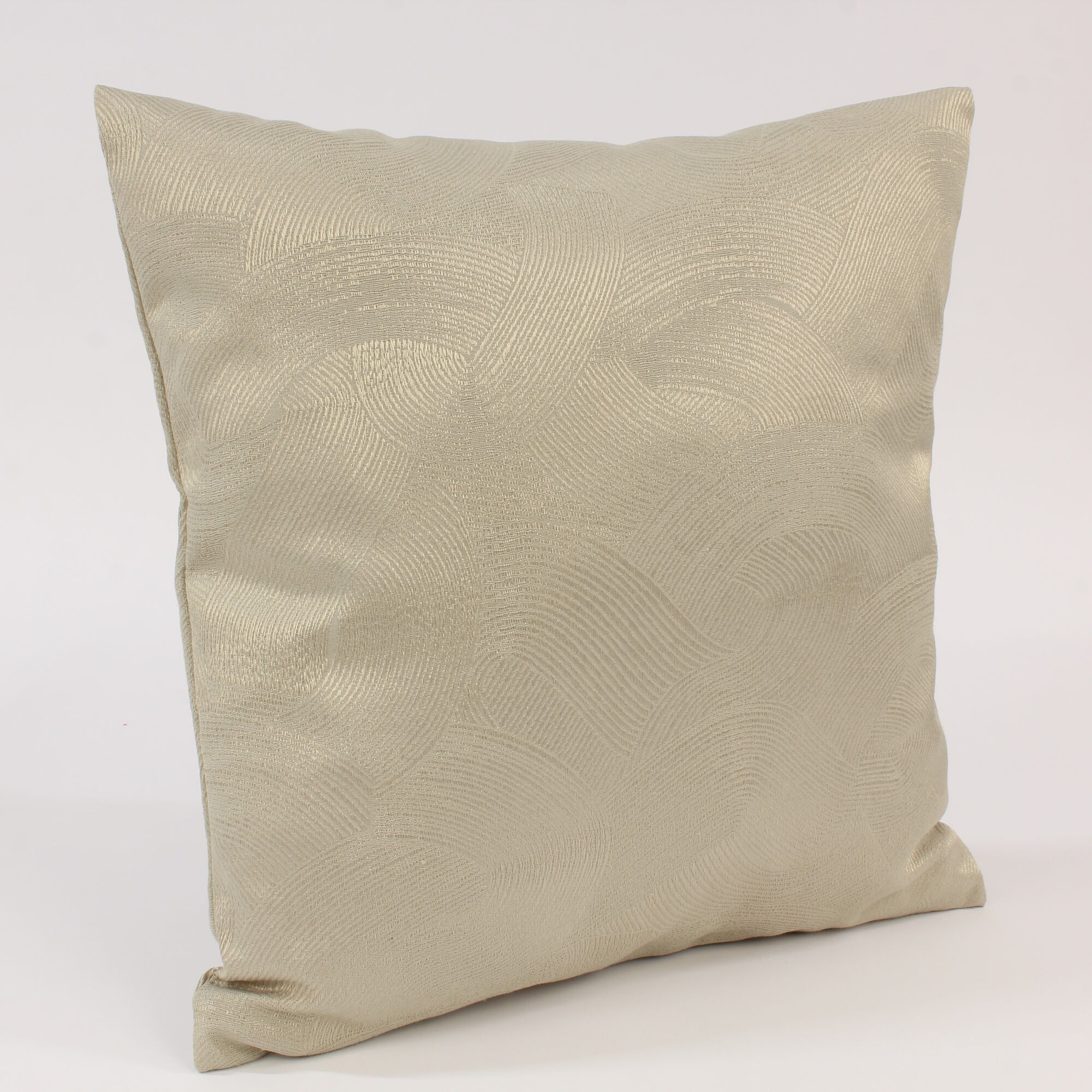 Kissenbezug 30x30 cm Struktur Kreis Beige