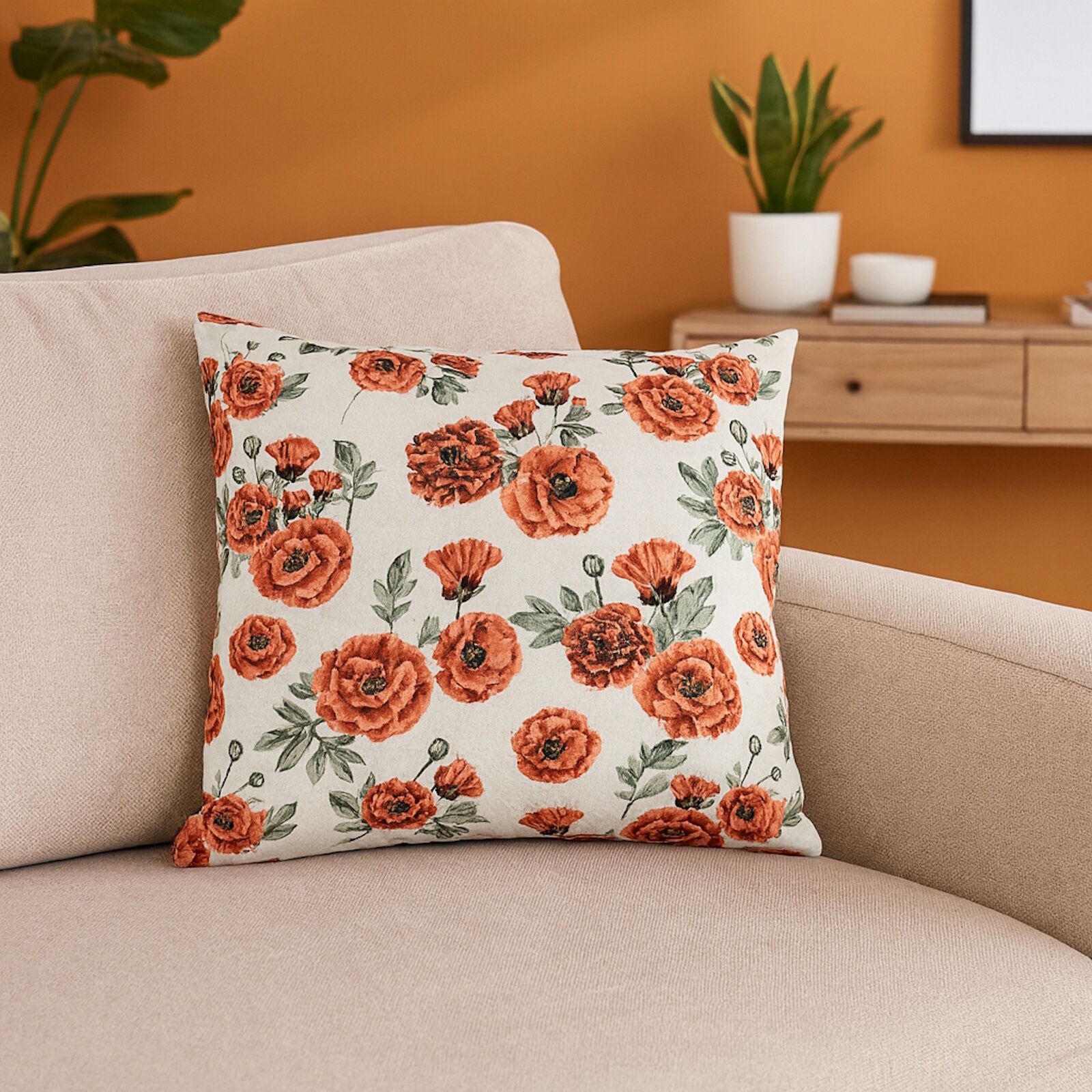 Kissenbezug Mohnblumen