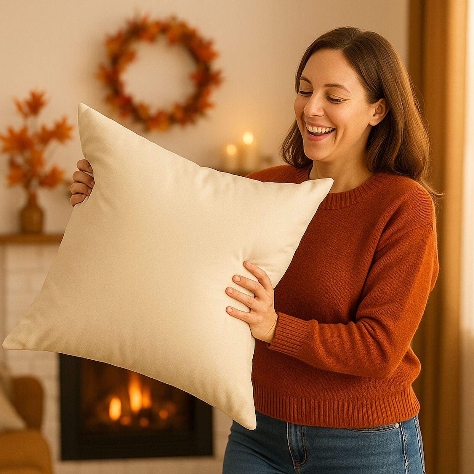 Weißer Kissenbezug 40x80 Cm Aus 100% Baumwolle – Mit Reißverschluss, Pflegeleicht, Für Sofa, Couch & Dekoration