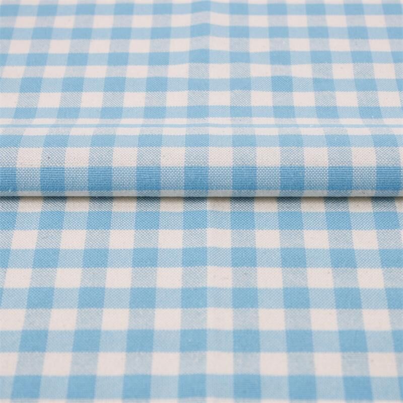 Polsterstoff Karo 1x1 cm Türkis