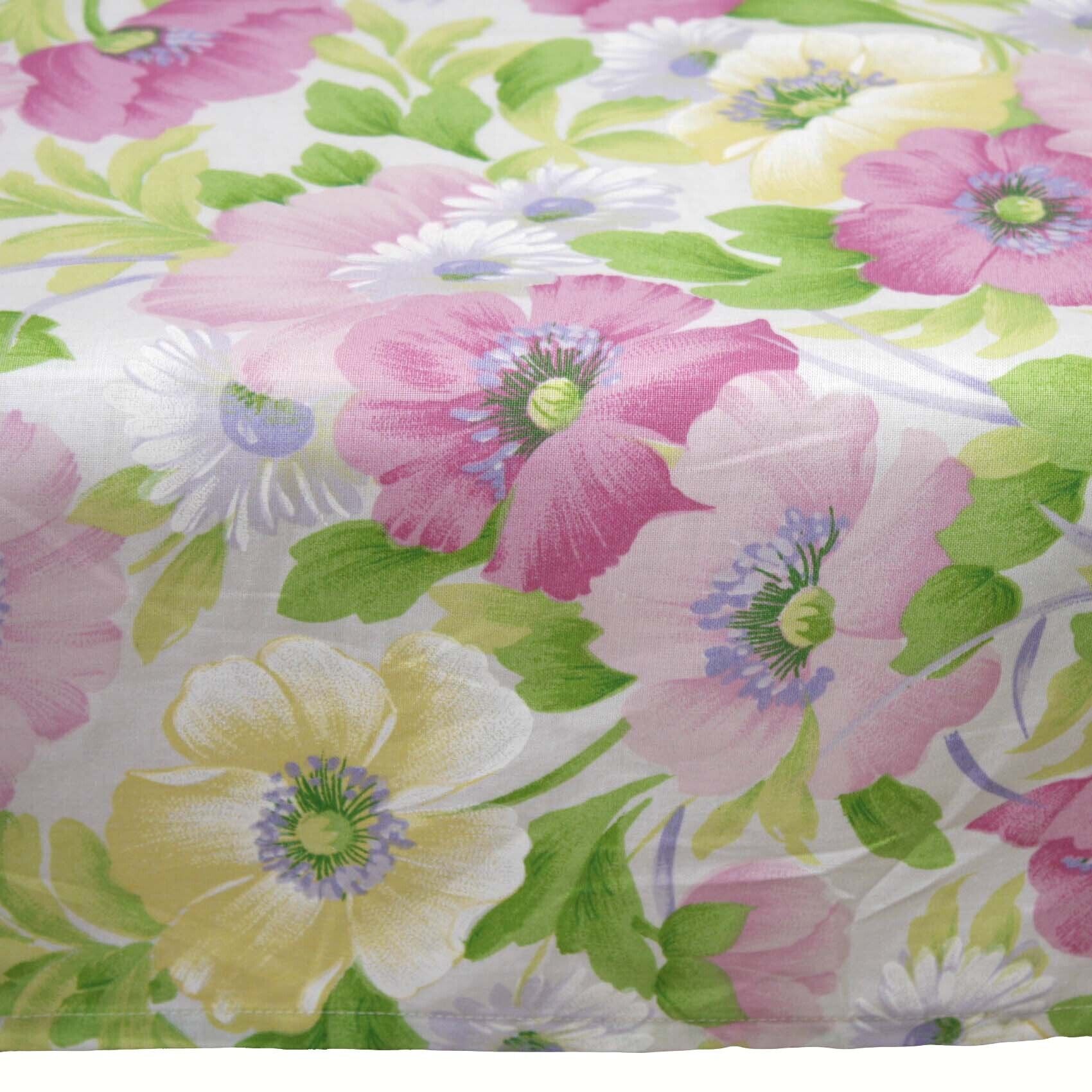 Outdoor Tischdecke Blumen Rosa-100x100 cm