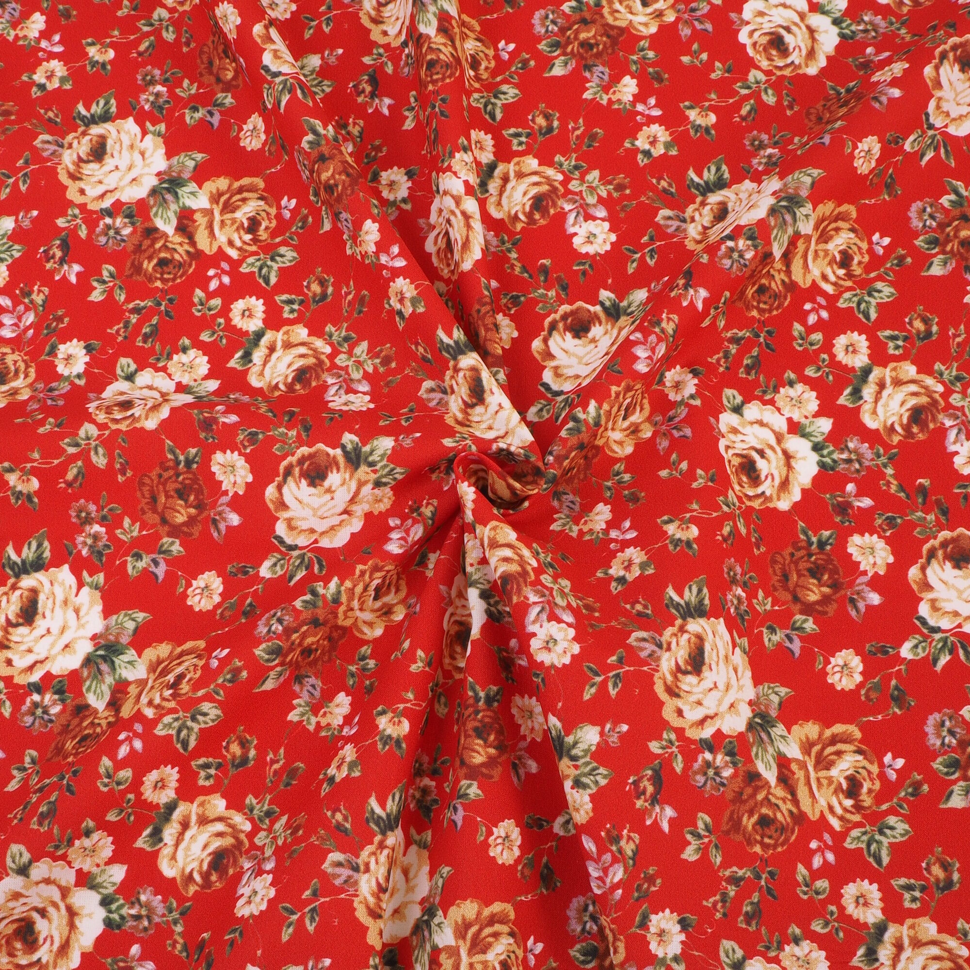 Stoff Rose Romantik Dirndl Baumwolle