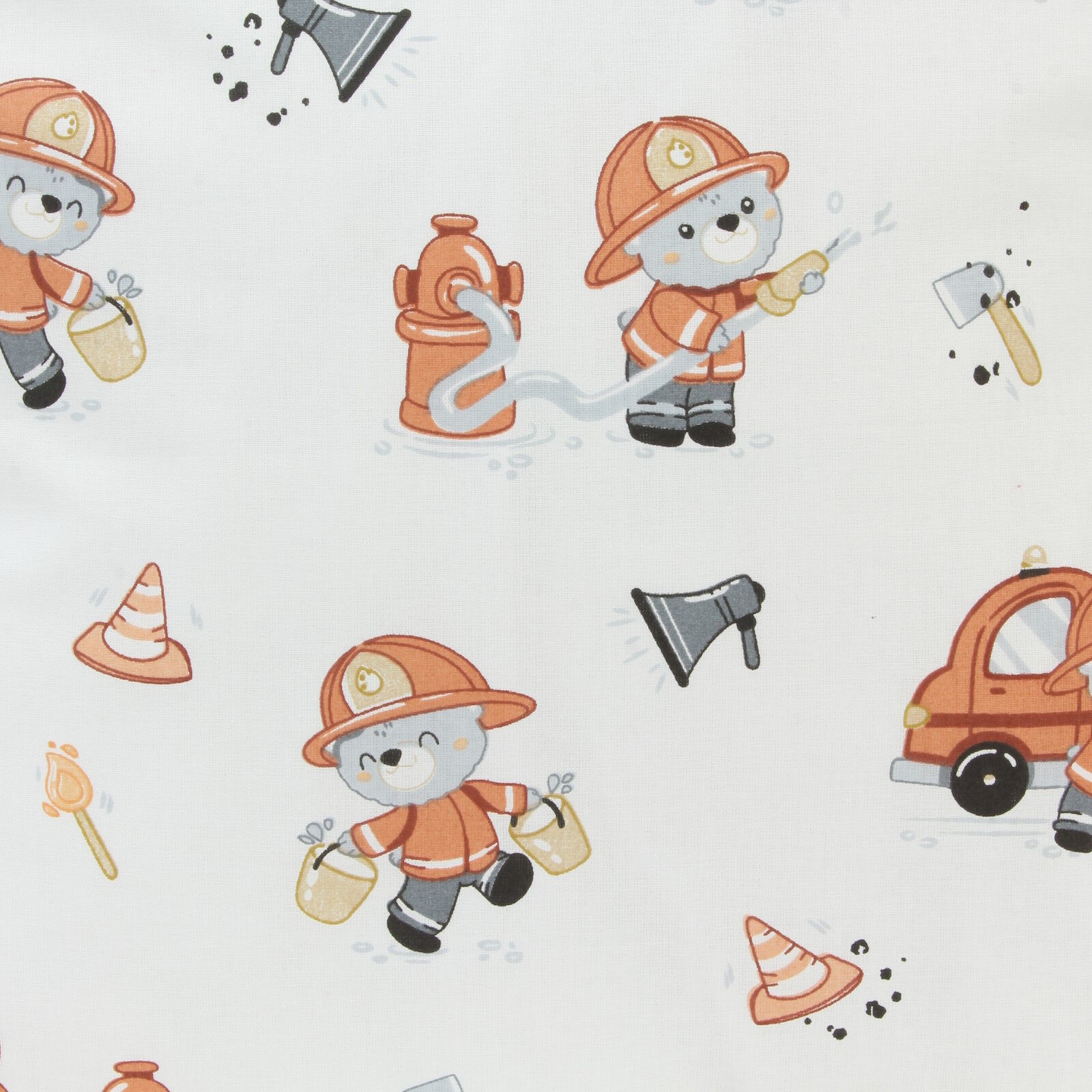 Kissenbezug 40x40 Feuerwehr Bär