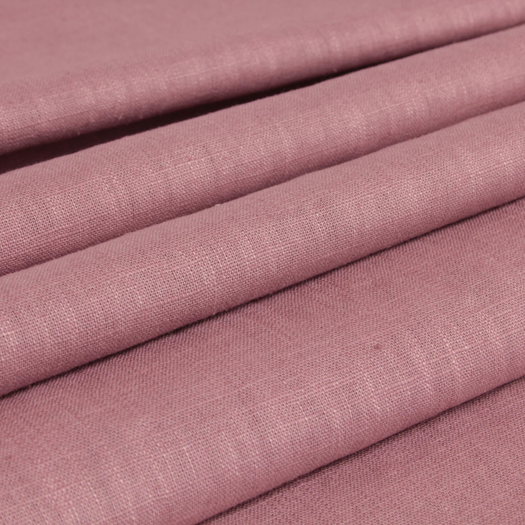 Stoff Meterware Leinen Mauve