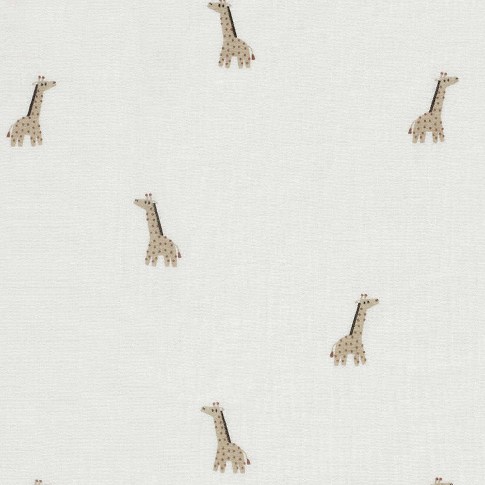 Giraffe Musselin Stoff Meterware Baumwolle 150 cm