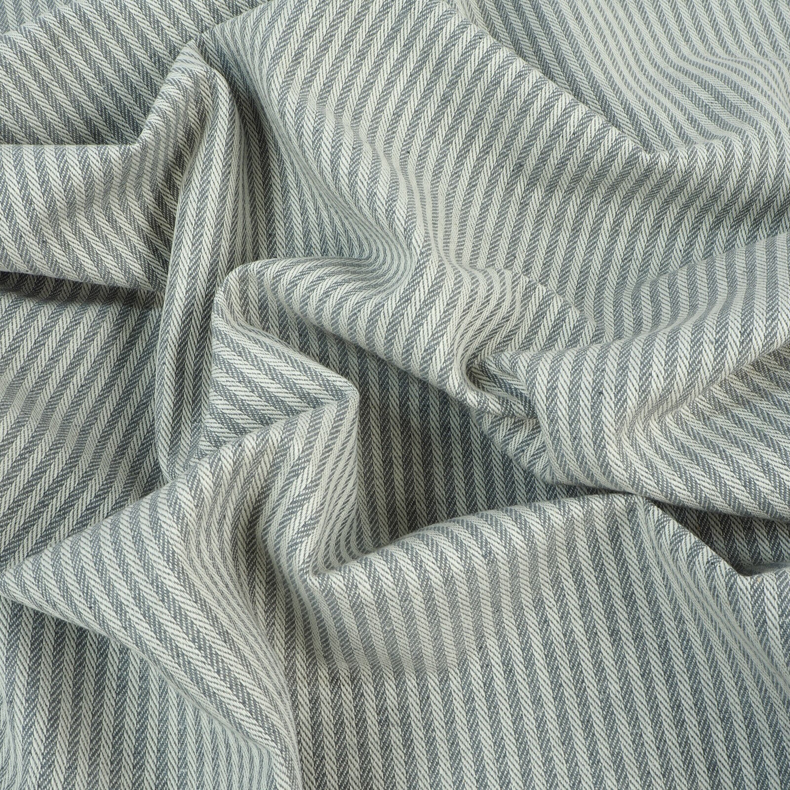 Stoff Meterware Henry Fischgrät Grau Webware Jacquard