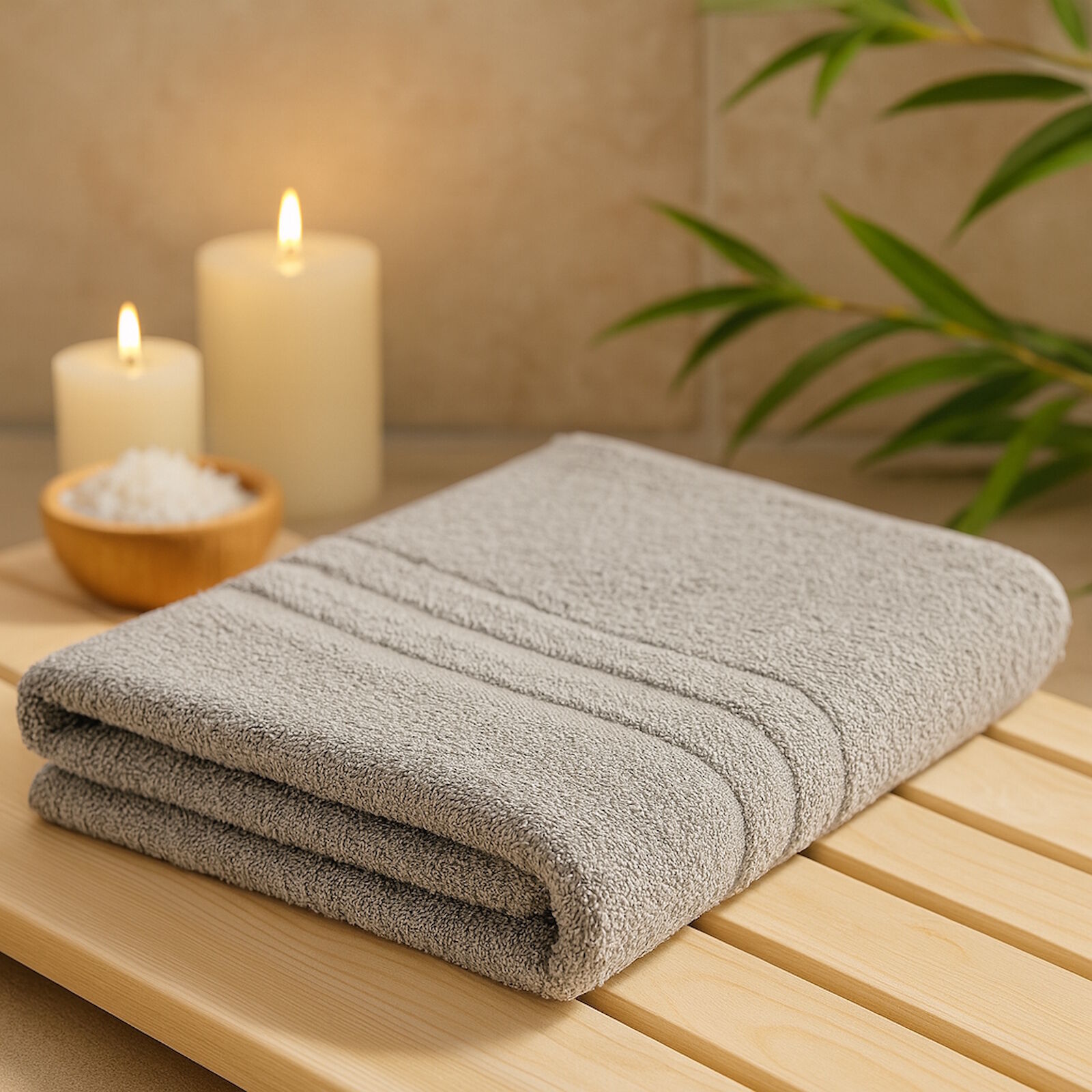 Wellness Saunatuch Grau 70x200 cm