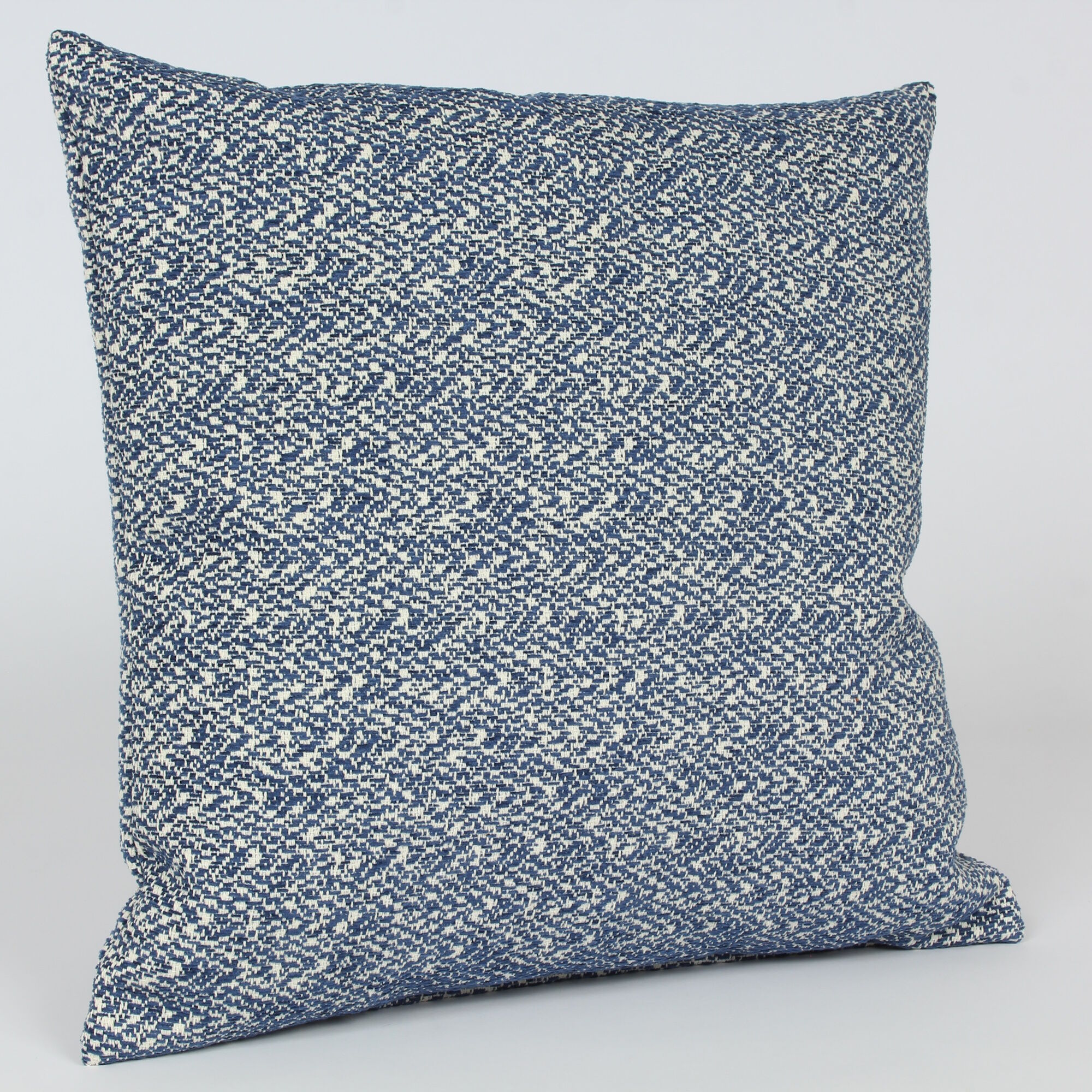 Kissenbezug 30x30 cm Milan Blau Meliert Bezugsstoff