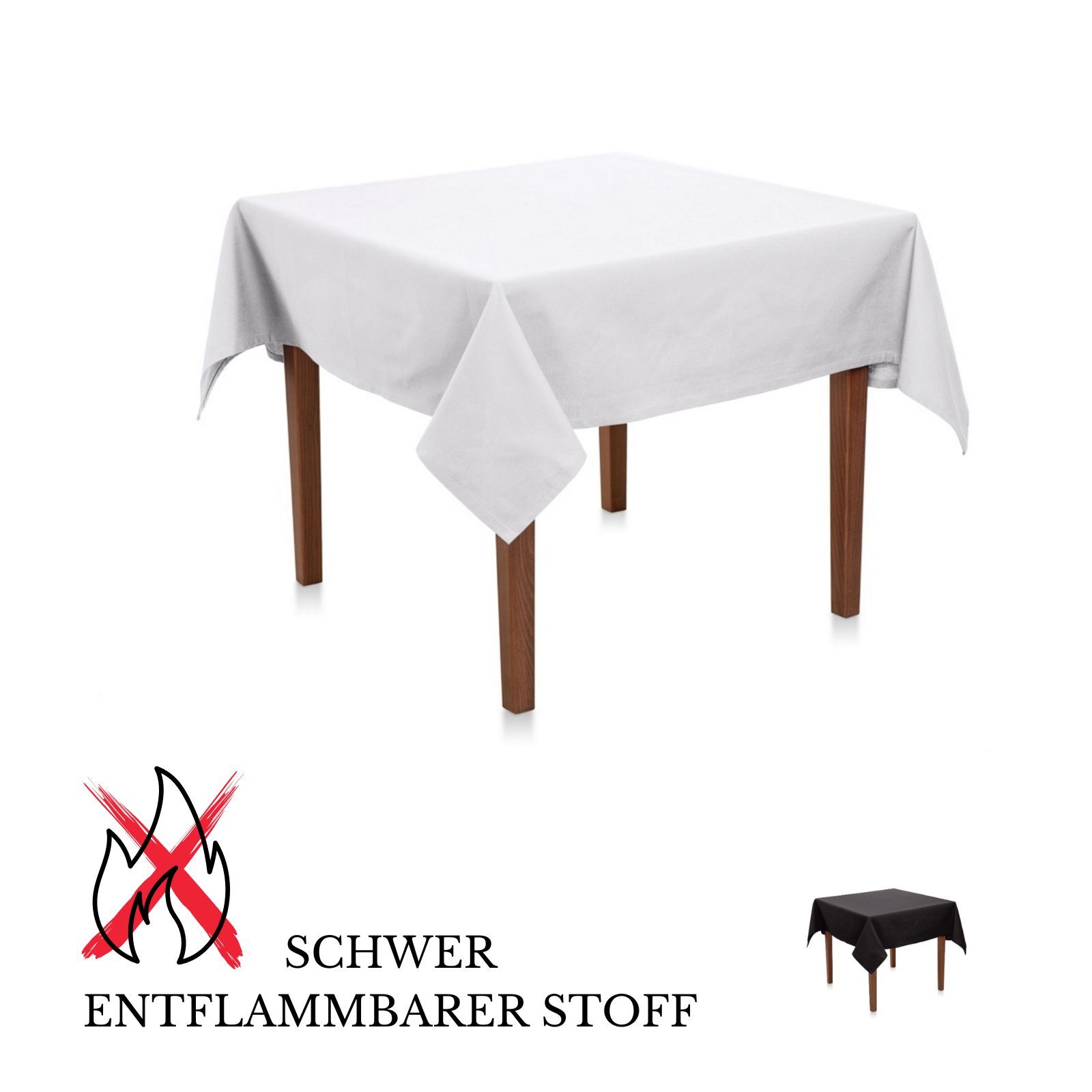 Tischdecke Schwer entflammbar