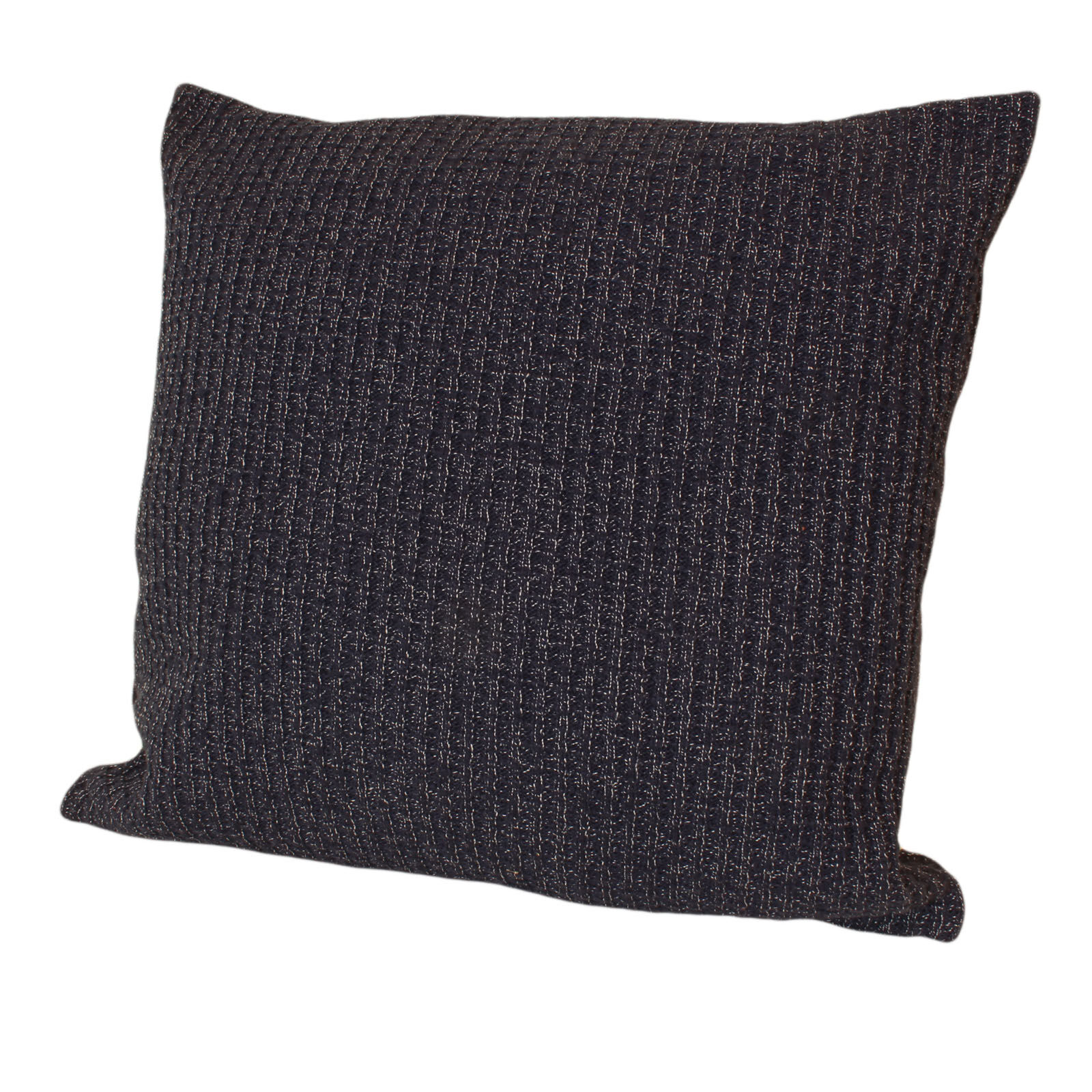 Strick Kissenbezug Blau Marine