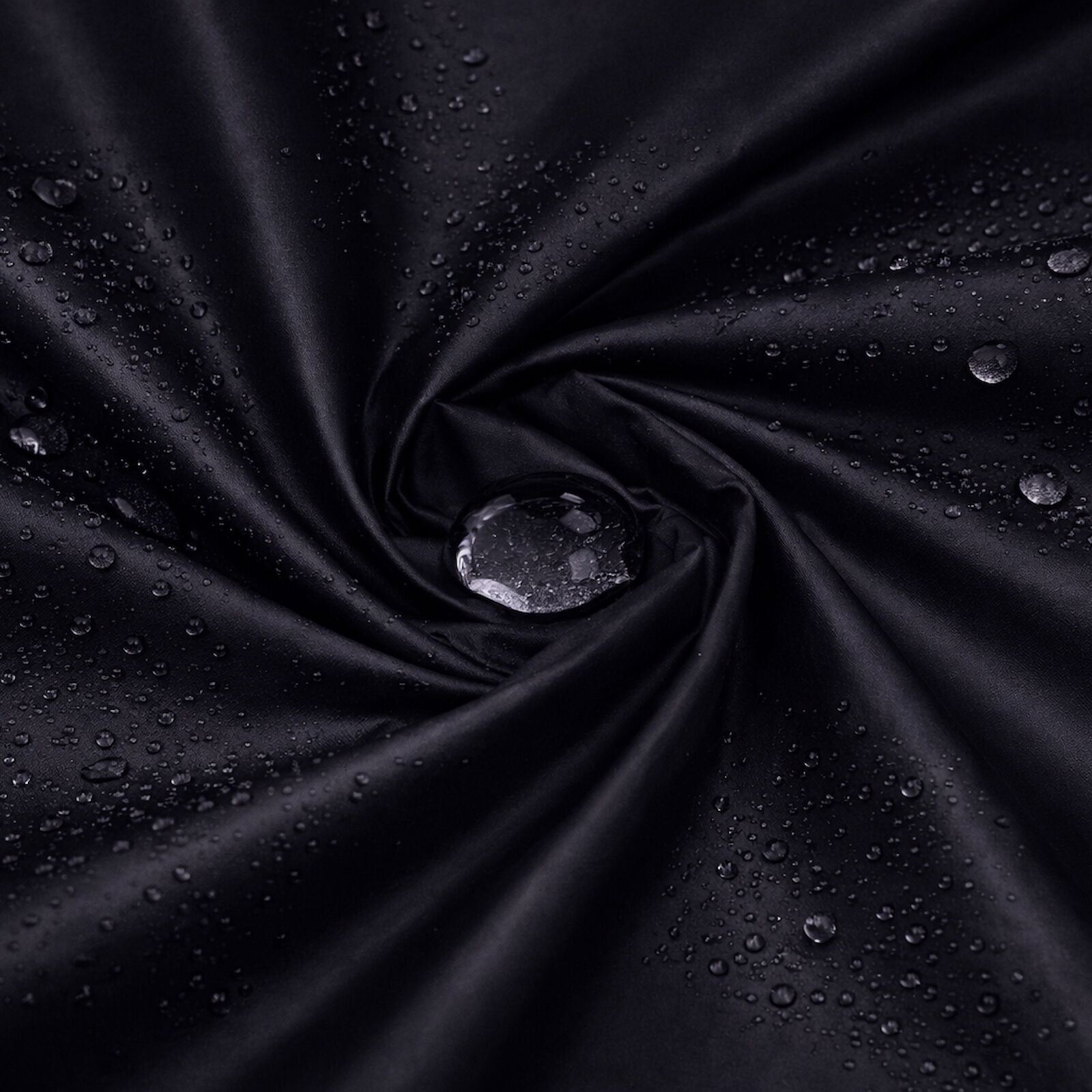 Fallschirmstoff Schwarz wasserdicht Futterstoff Meterware 150 cm