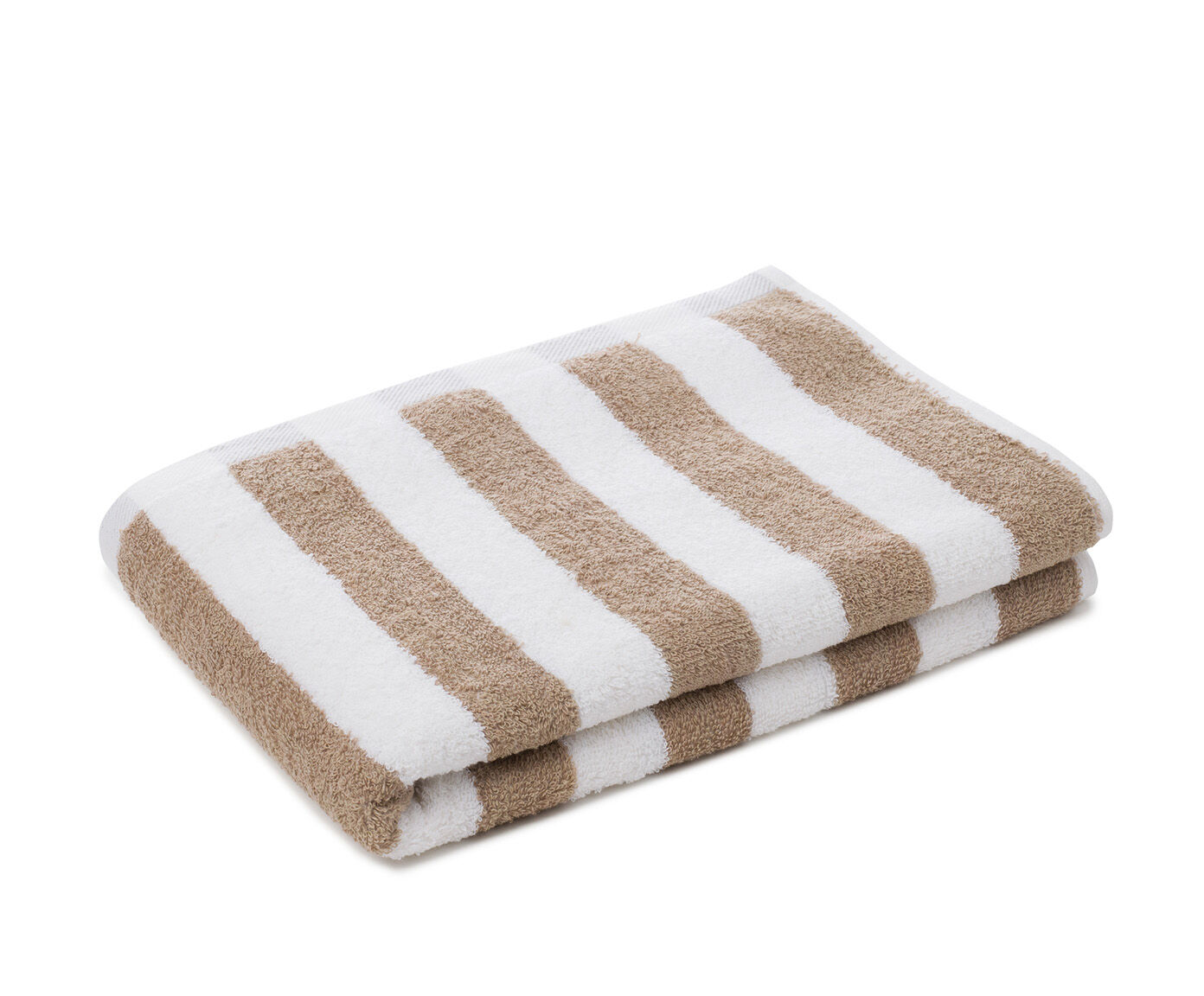 Gözze Duschtuch RIMINI 70x140 cm Blockstreifen - Cappuccino