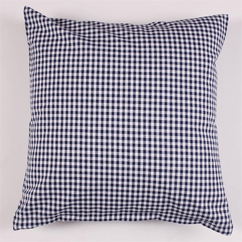 Kissenbezug 50x50 cm Karo 5x5 mm Marine