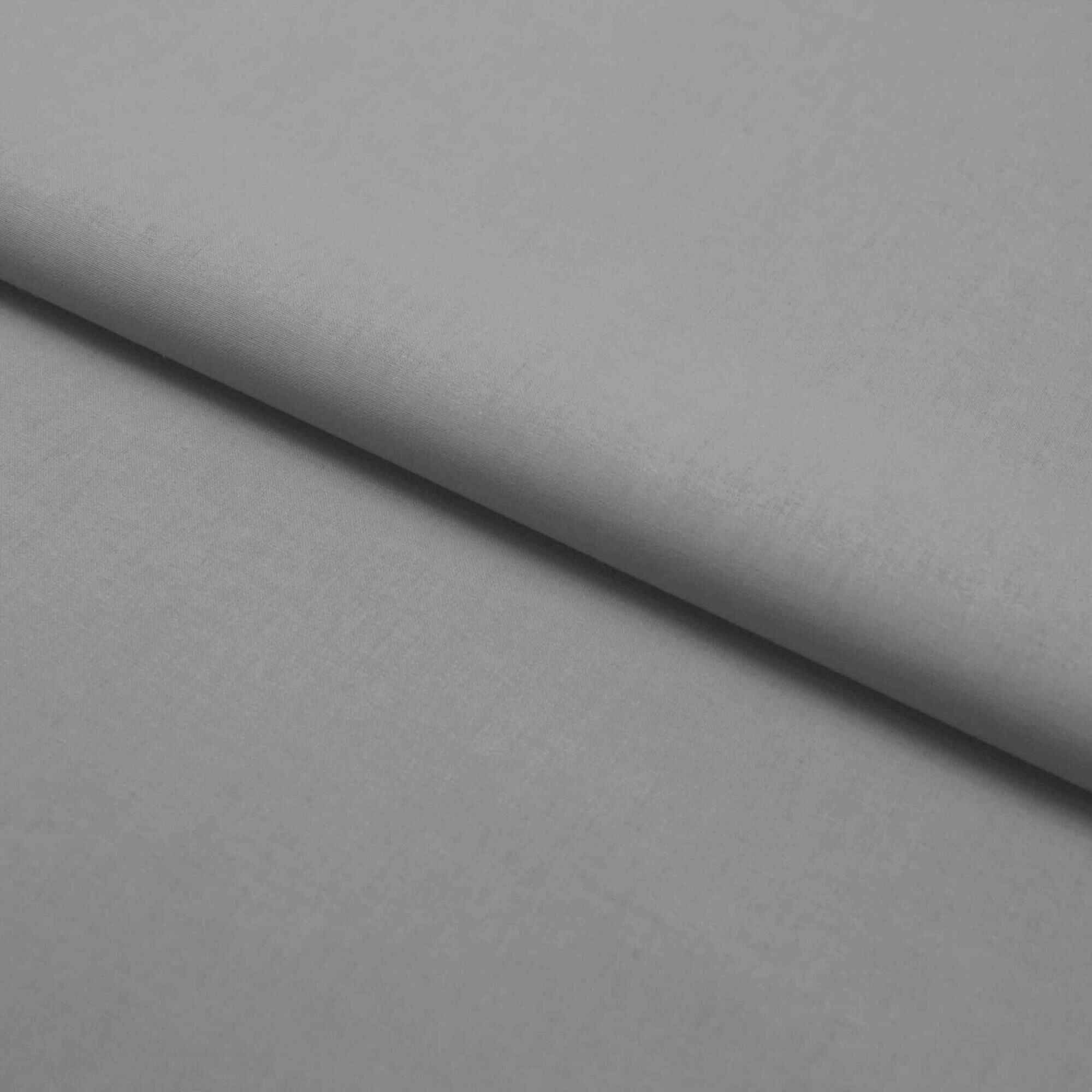 Stoff Meterware Baumwolle Linon Hellgrau