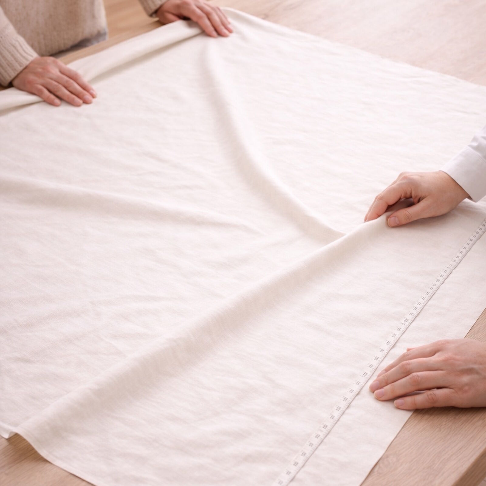 Stoff Baumwolle Creme Natur Uni 160 cm Meterware
