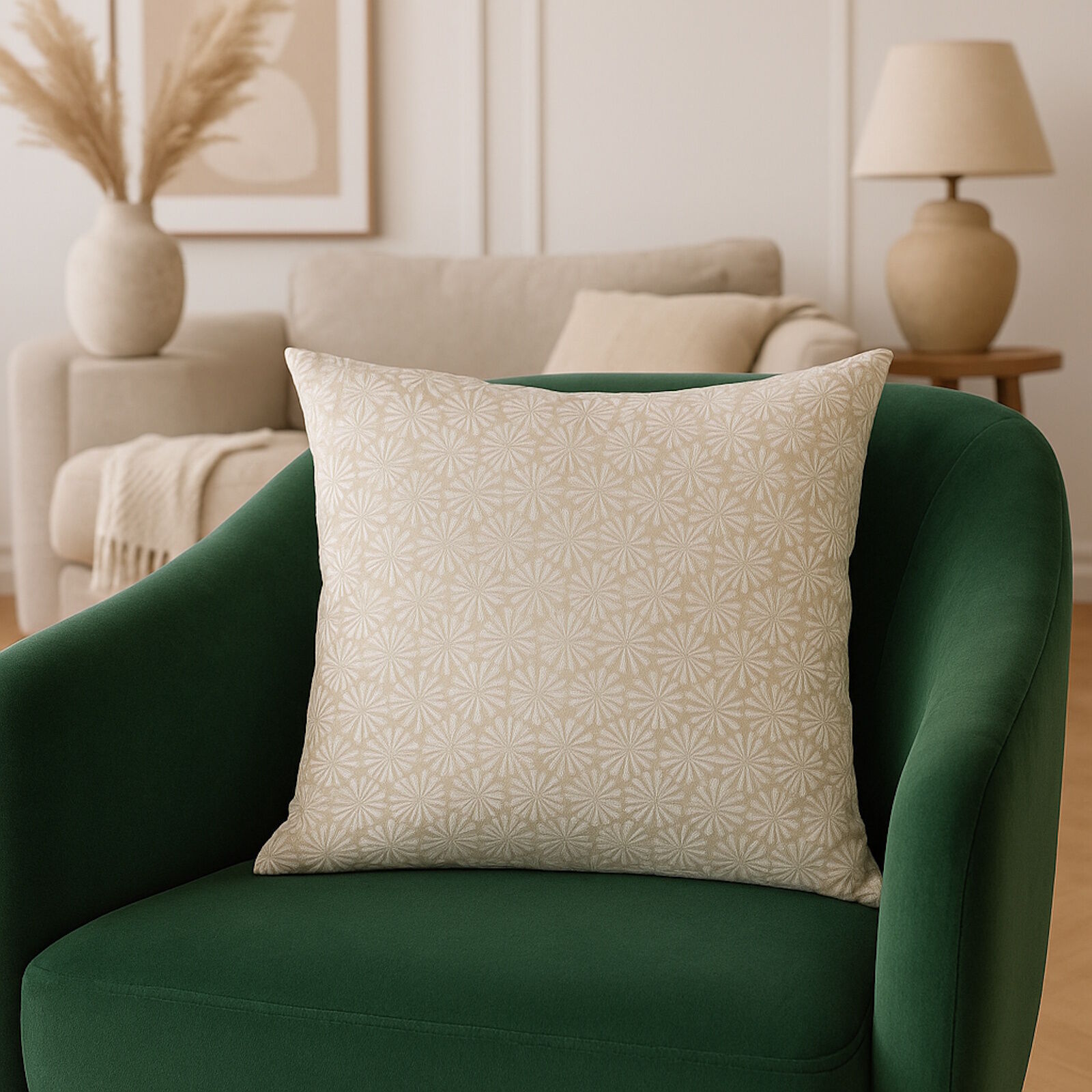 Kissenbezug 40x40 cm Pusteblume Peral Beige