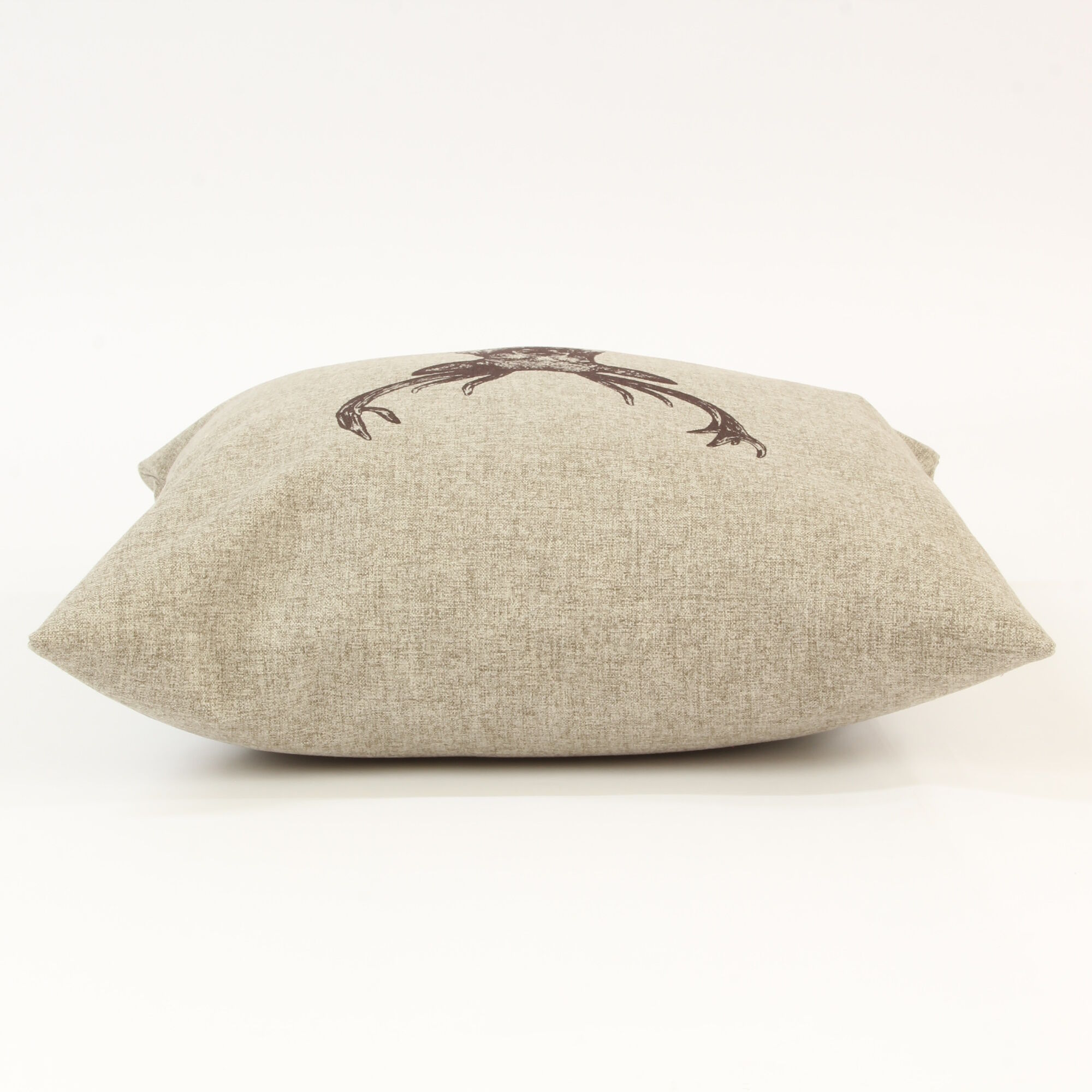 Kissenbezug Hirschkopf Mikrofaser-40x40-Beige