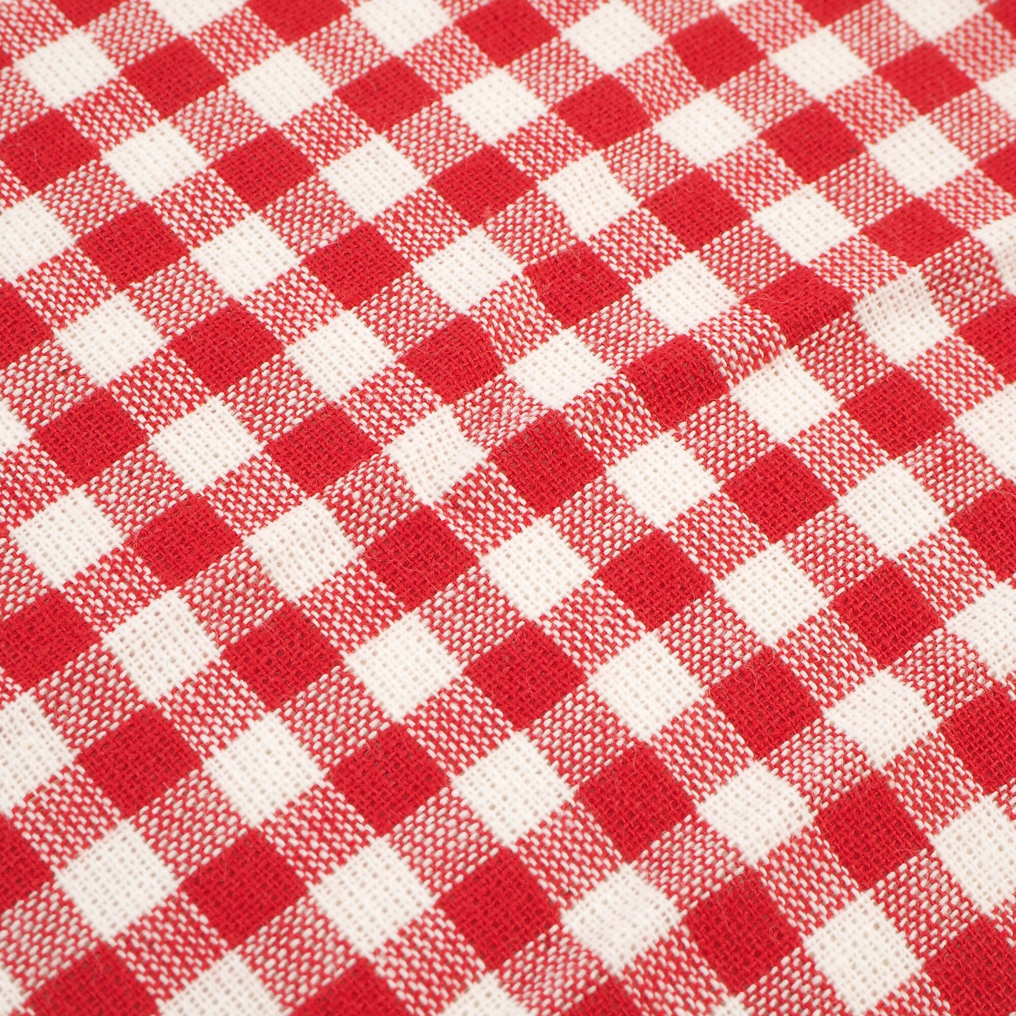 Kissenbezug Karo 5x5 mm Rot
